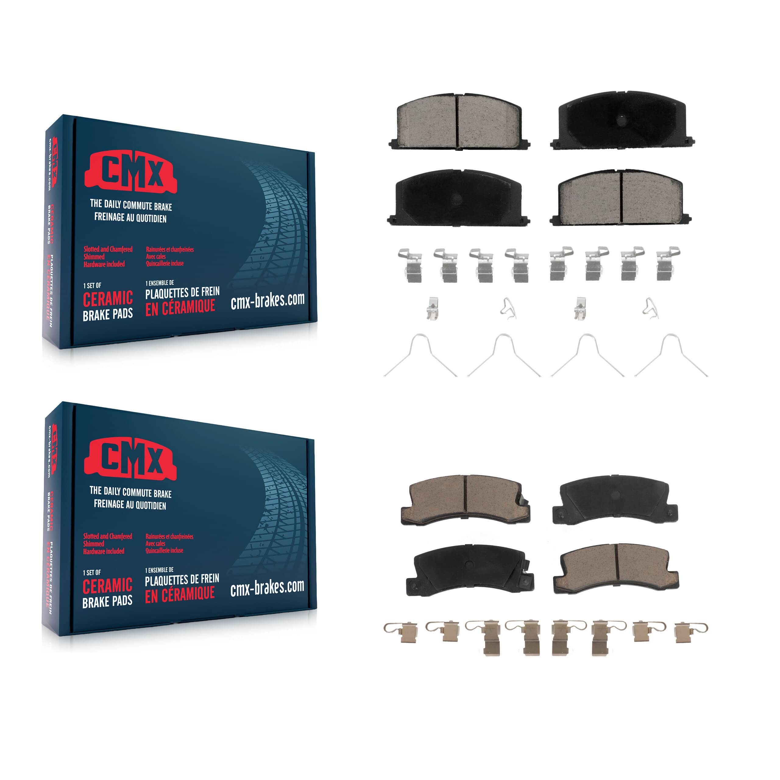 CMX - KCX-100280 - Front and Rear Disc Brake Pad Kits