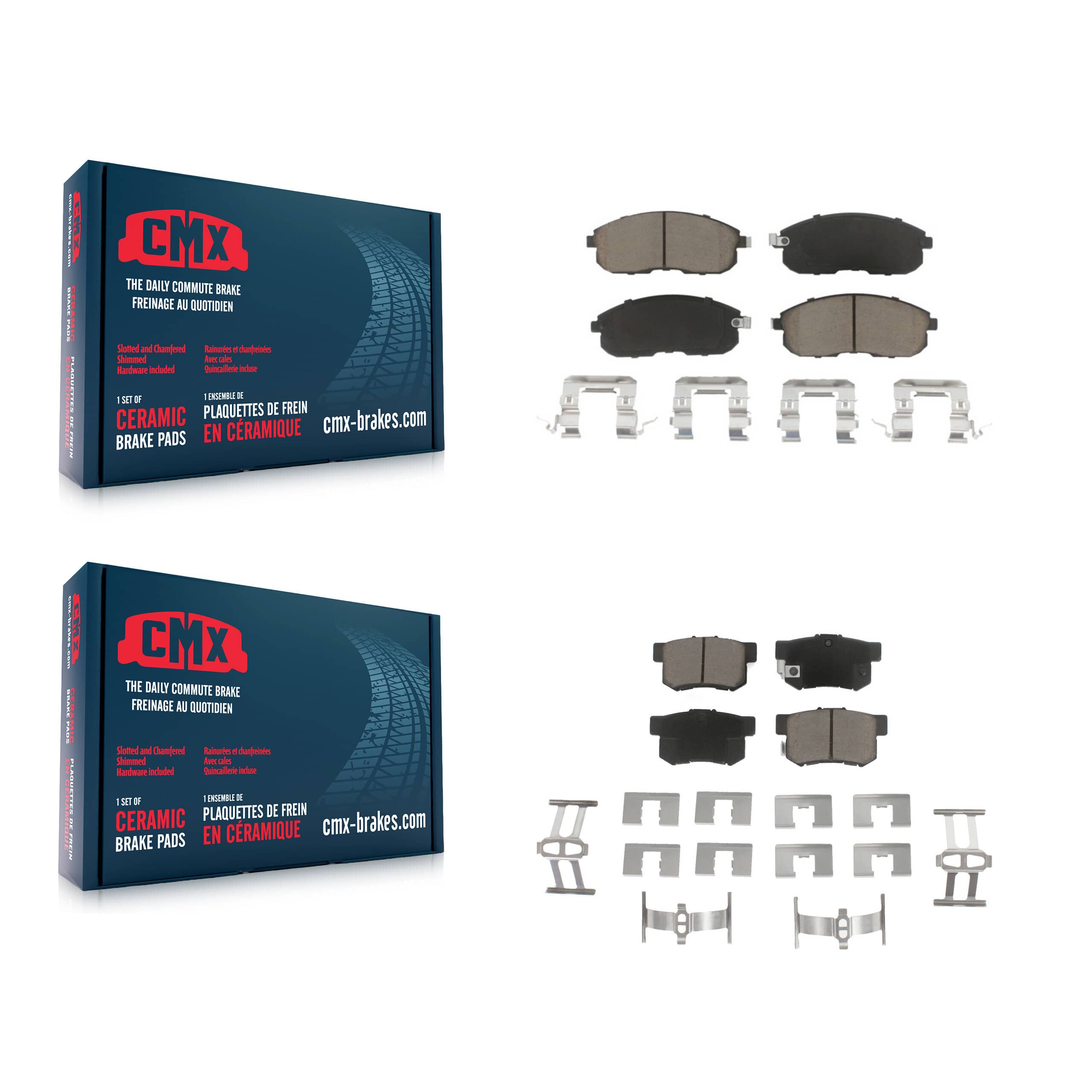 CMX - KCX-100305 - Front and Rear Disc Brake Pad Kits