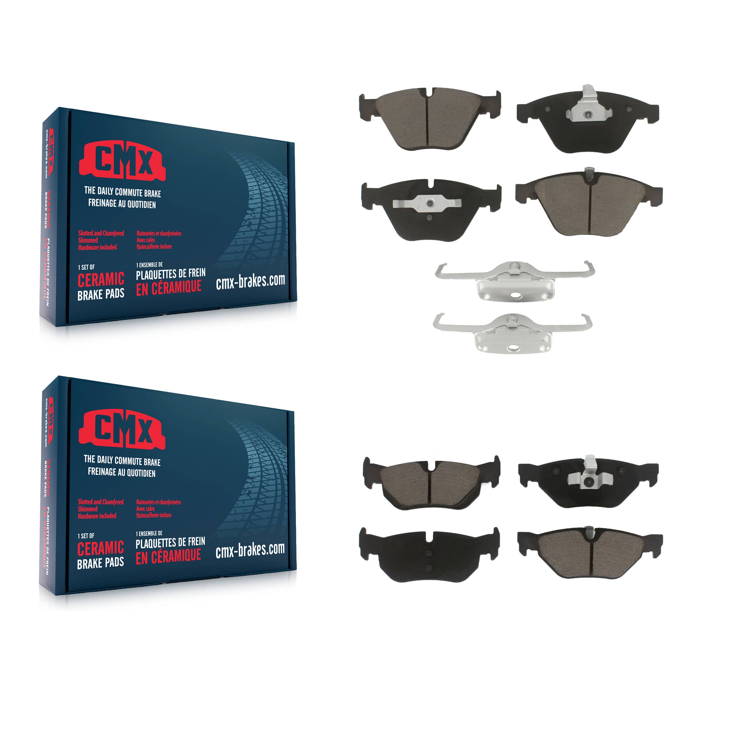 CMX - KCX-100313 - Front and Rear Disc Brake Pad Kits