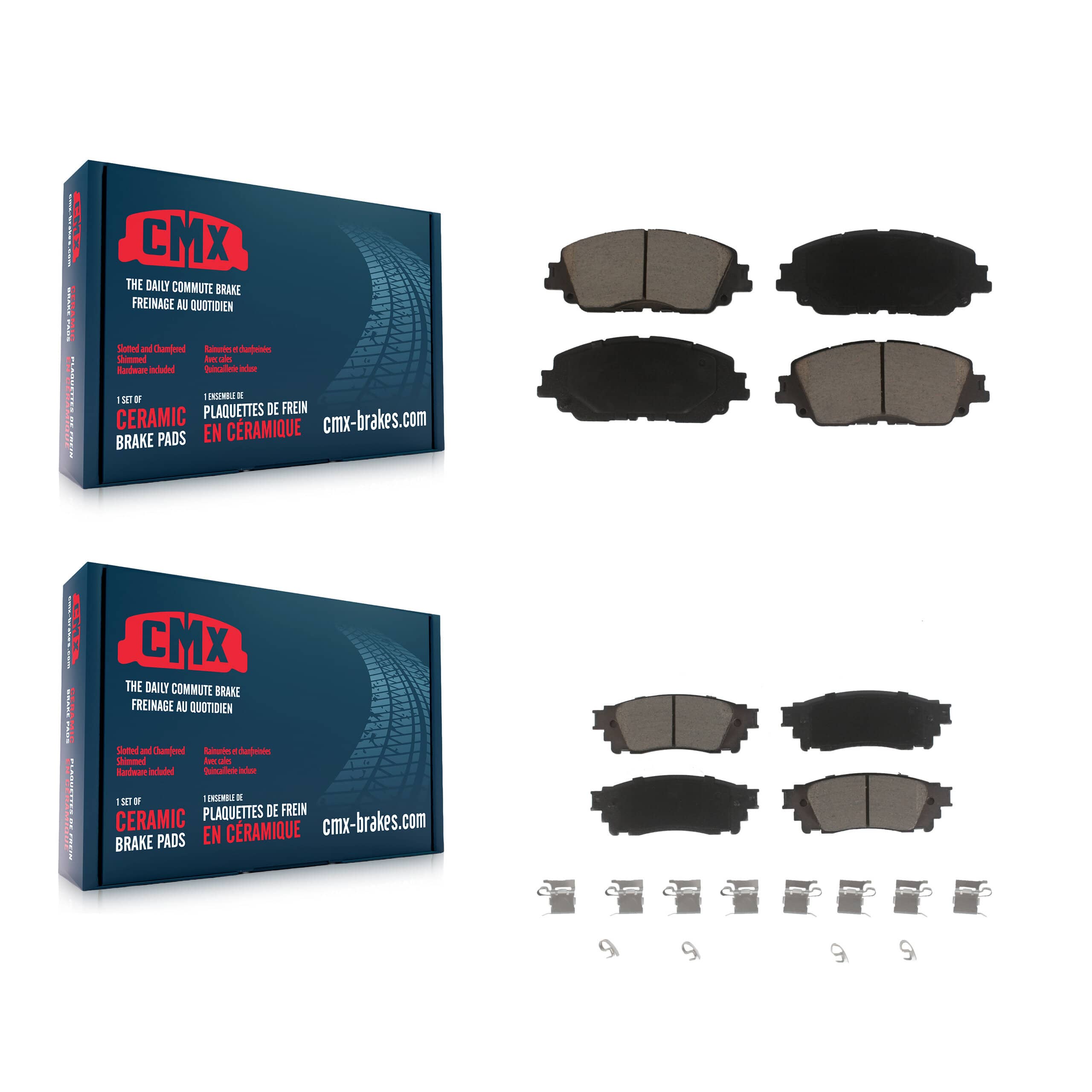 CMX - KCX-100327 - Front and Rear Disc Brake Pad Kits