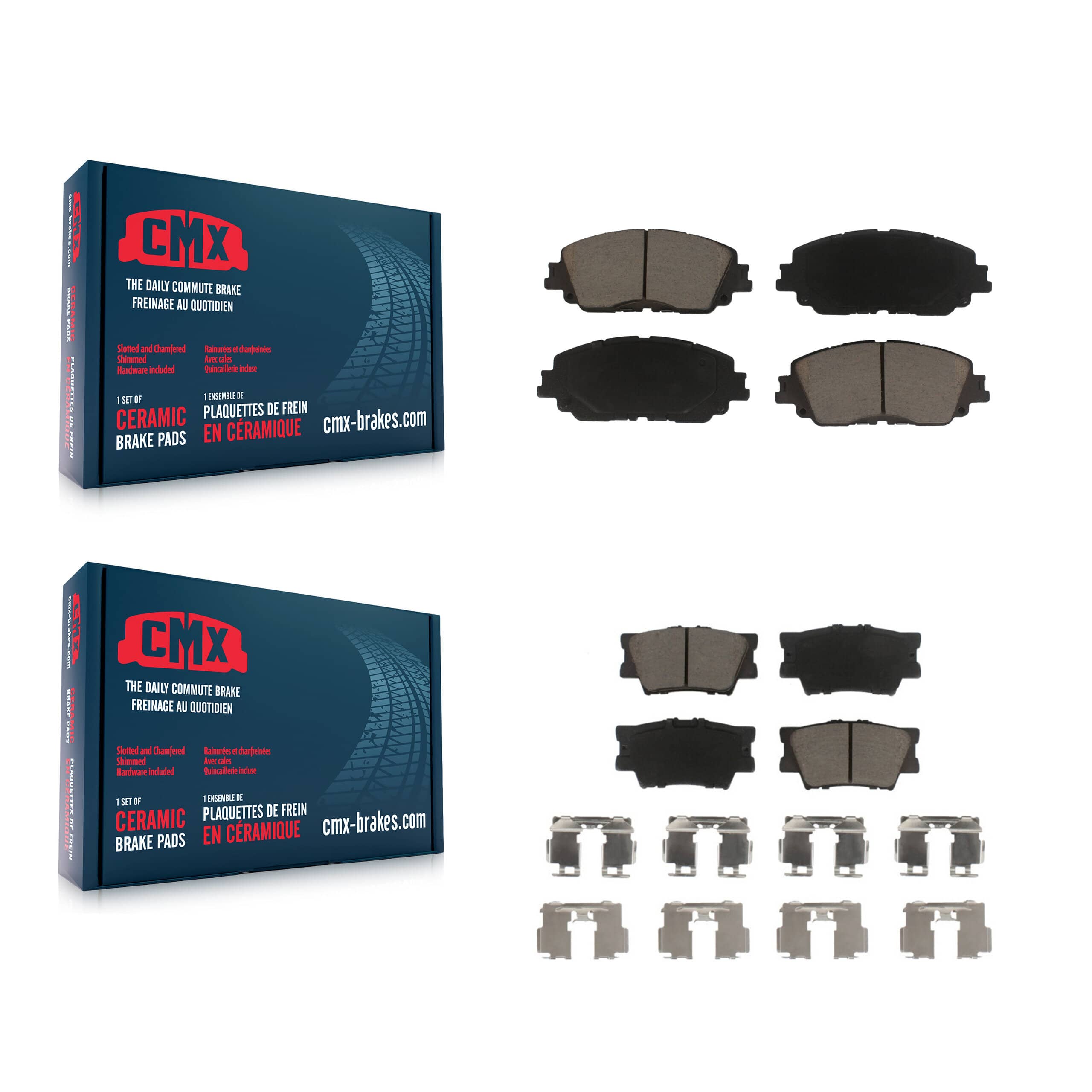 CMX - KCX-100328 - Front and Rear Disc Brake Pad Kits