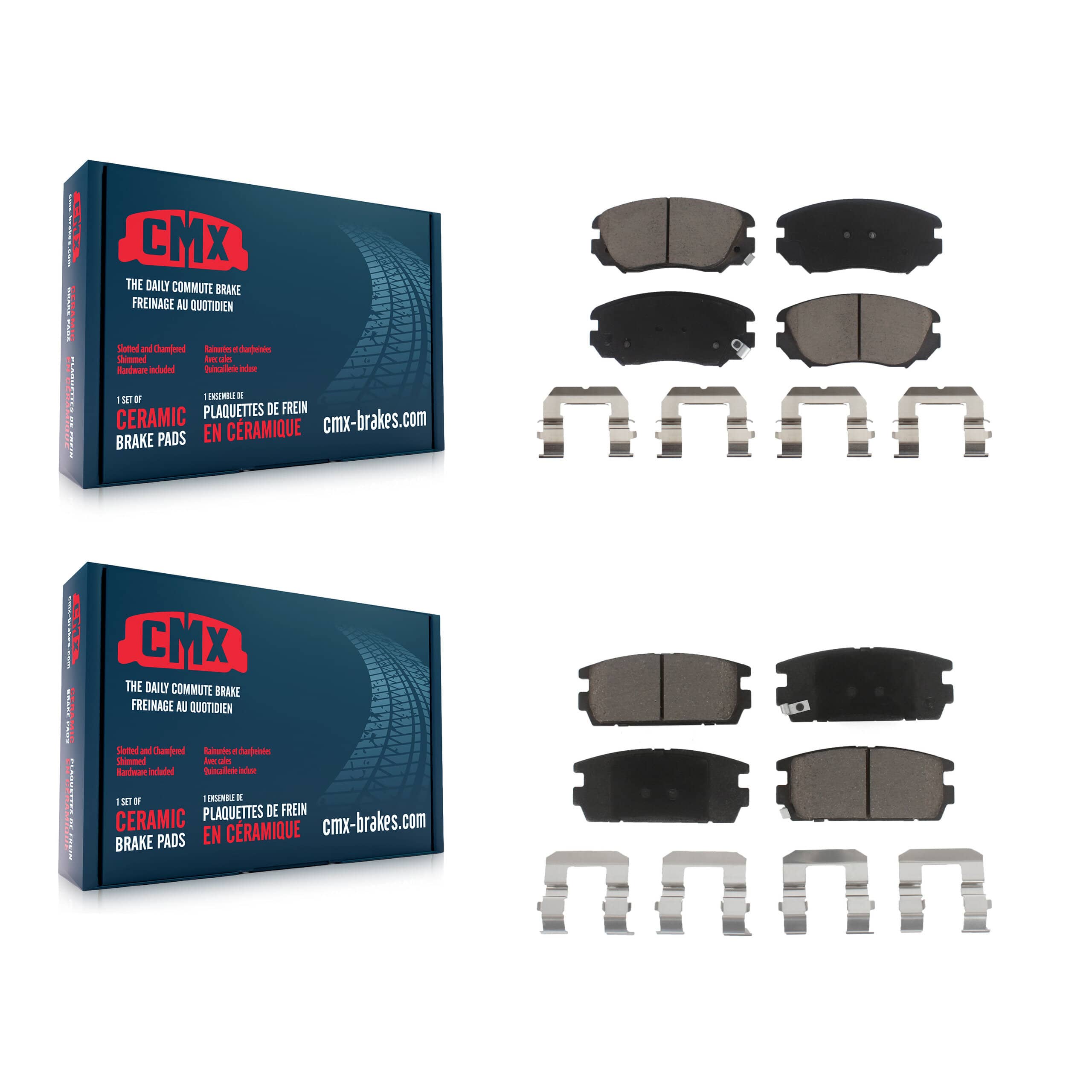 CMX - KCX-100331 - Front and Rear Disc Brake Pad Kits
