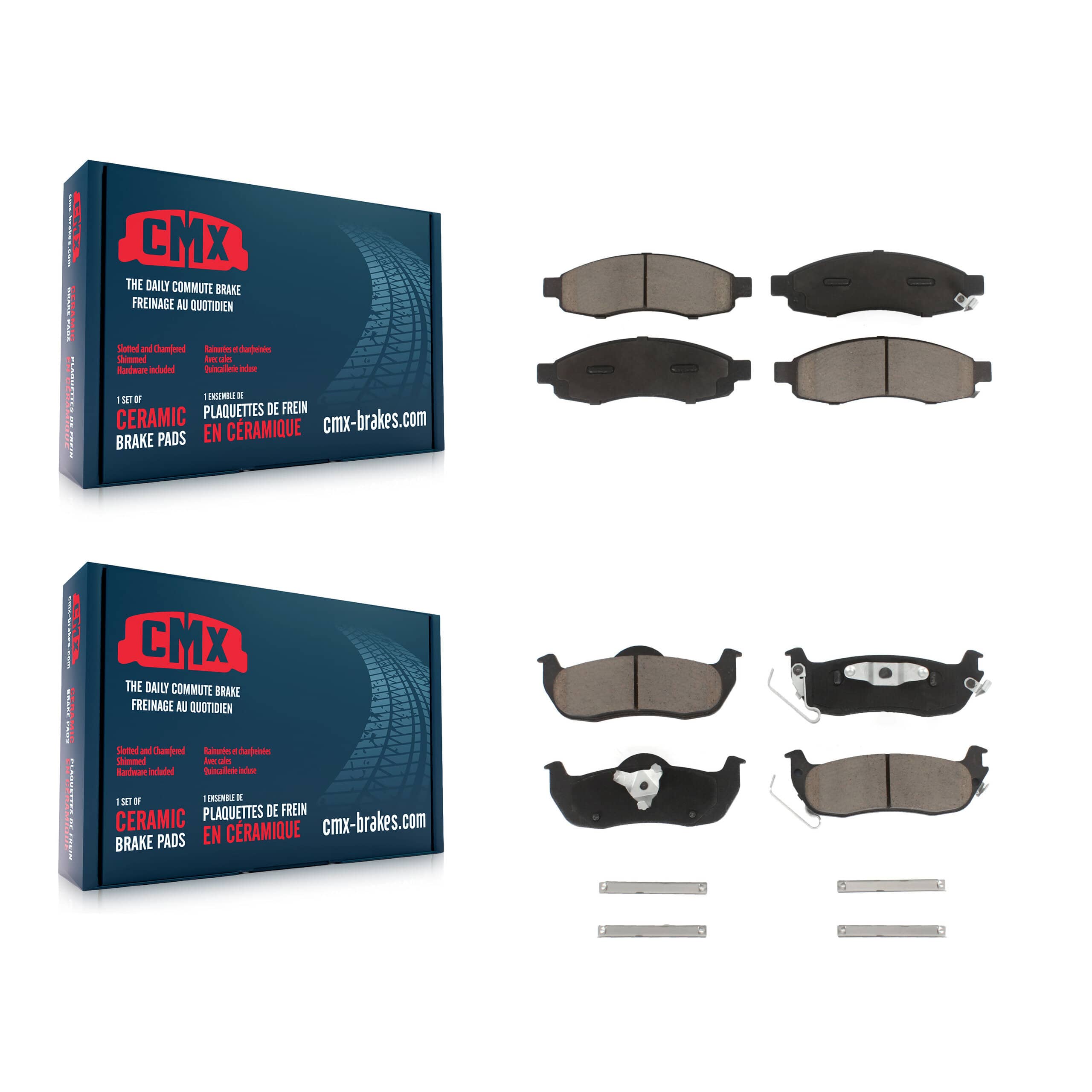 CMX - KCX-100350 - Front and Rear Disc Brake Pad Kits