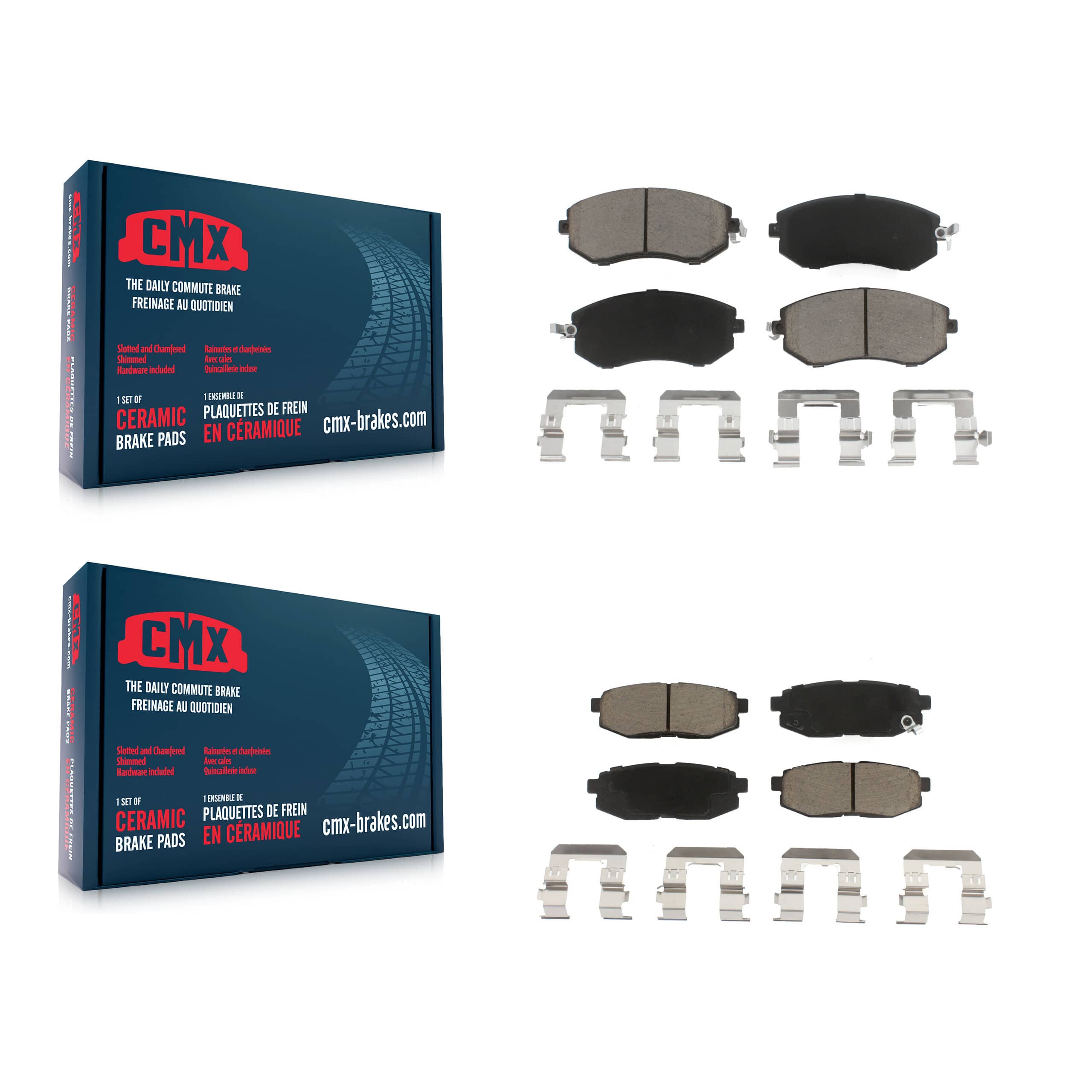 CMX - KCX-100397 - Front and Rear Disc Brake Pad Kits