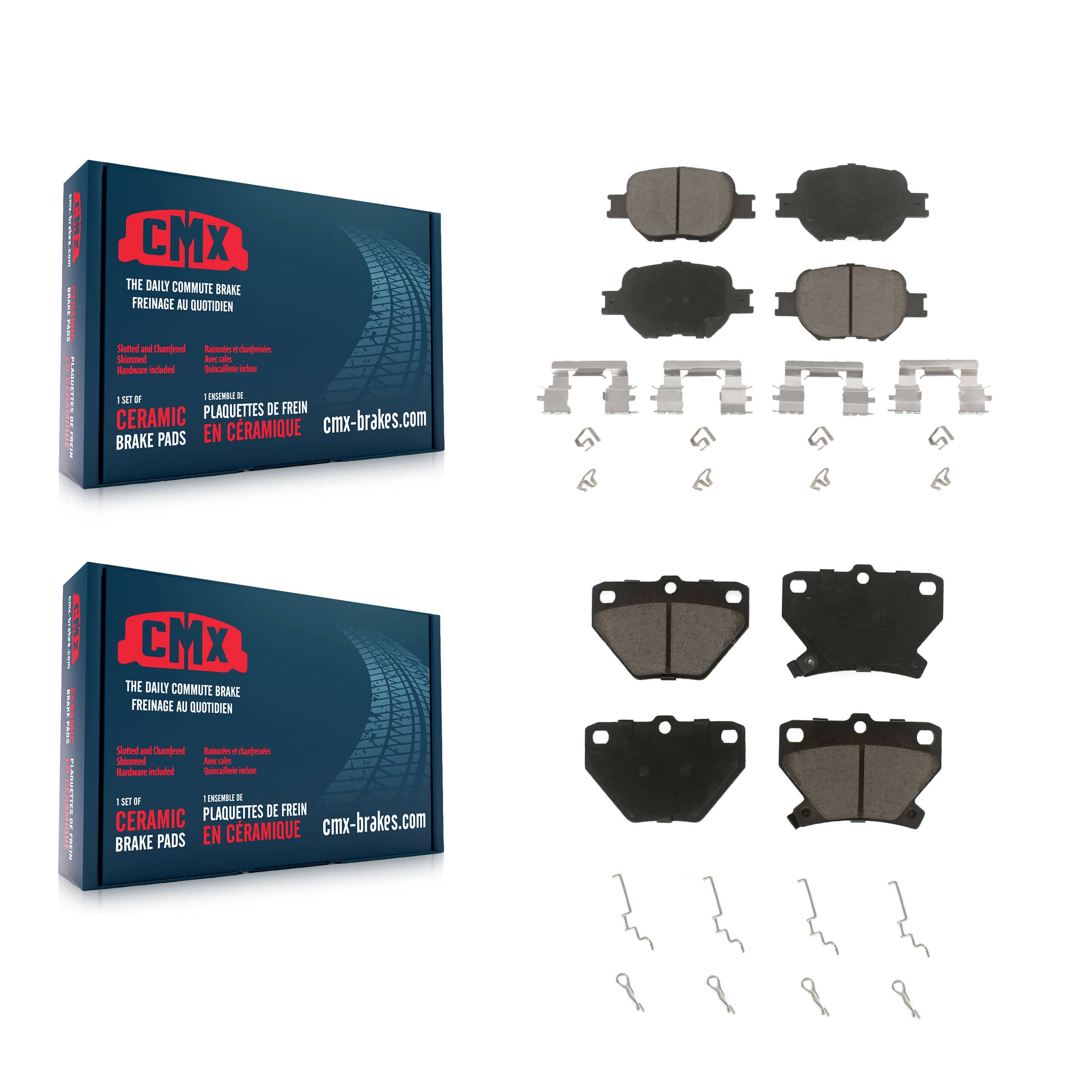 CMX - KCX-100400 - Front and Rear Disc Brake Pad Kits