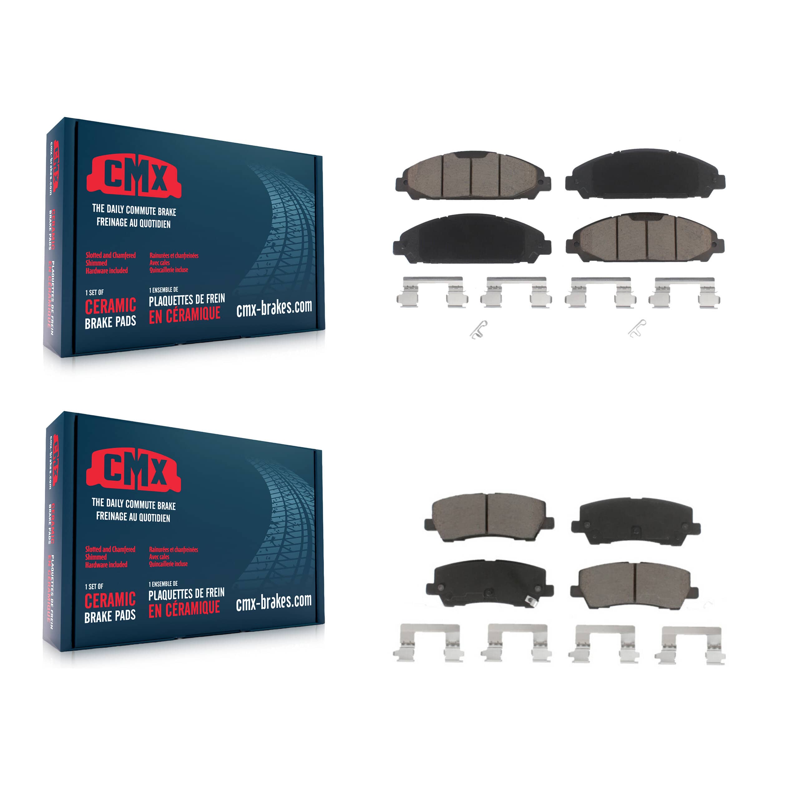 CMX - KCX-100418 - Front and Rear Disc Brake Pad Kits