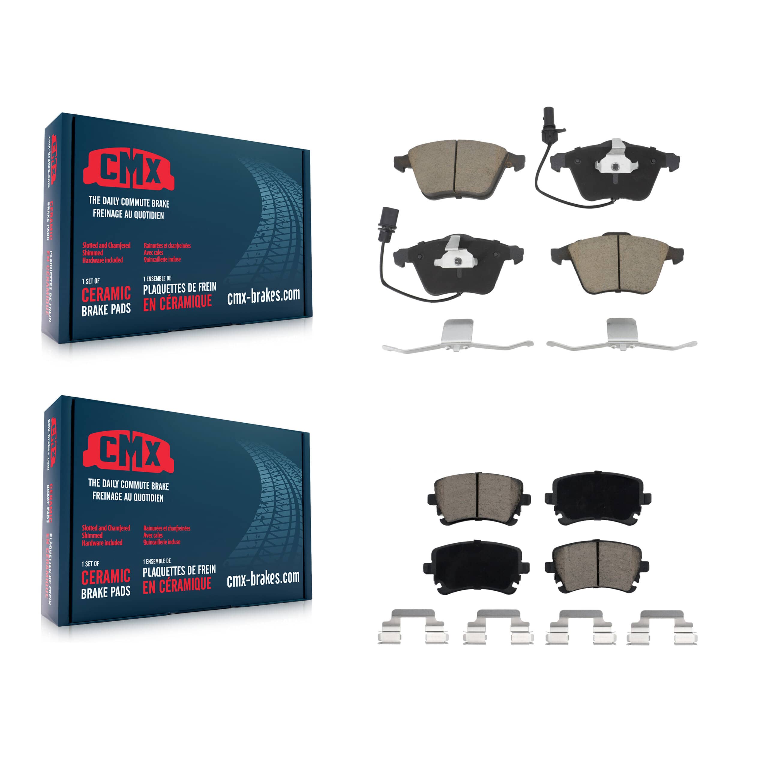 CMX - KCX-100419 - Front and Rear Disc Brake Pad Kits