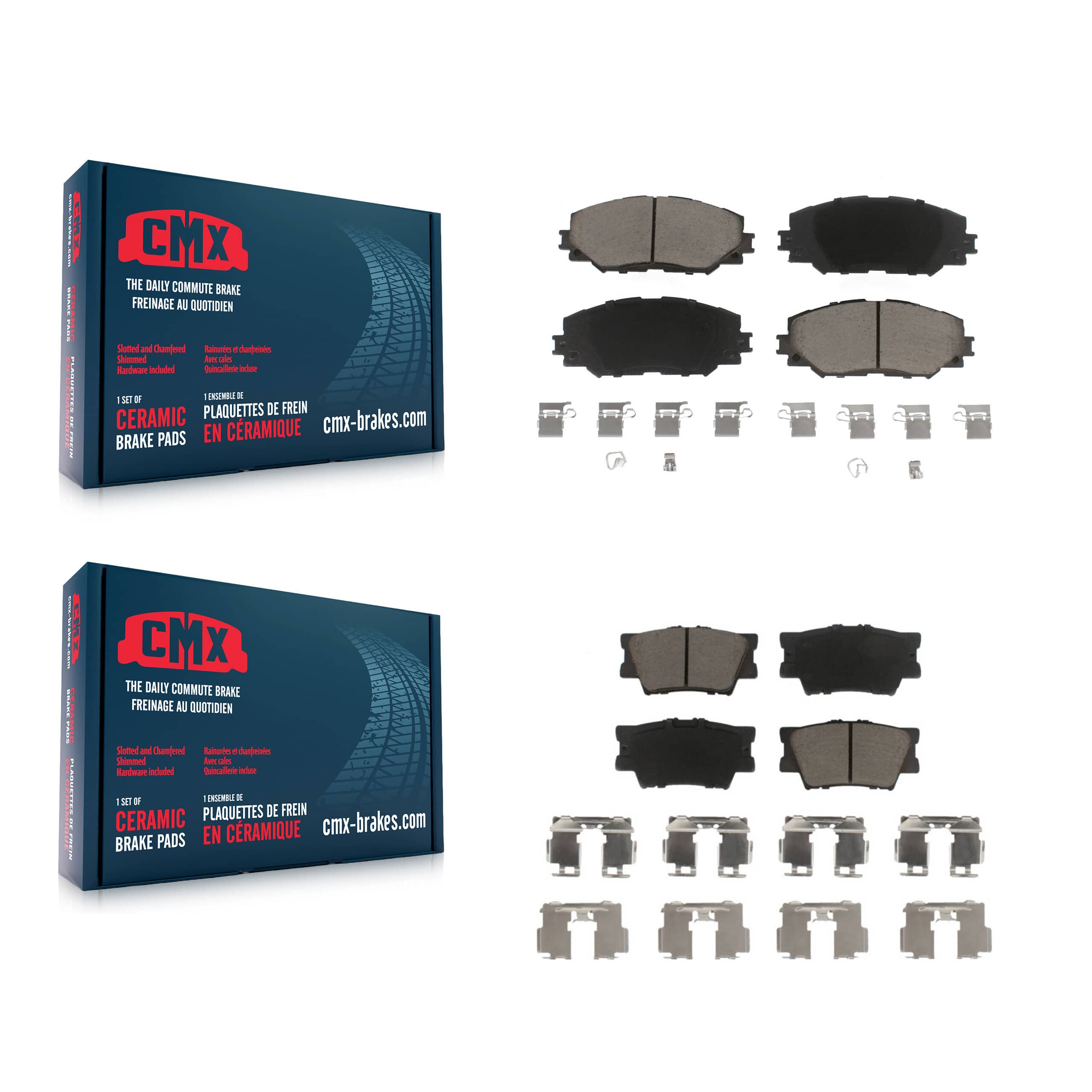 CMX - KCX-100430 - Front and Rear Disc Brake Pad Kits
