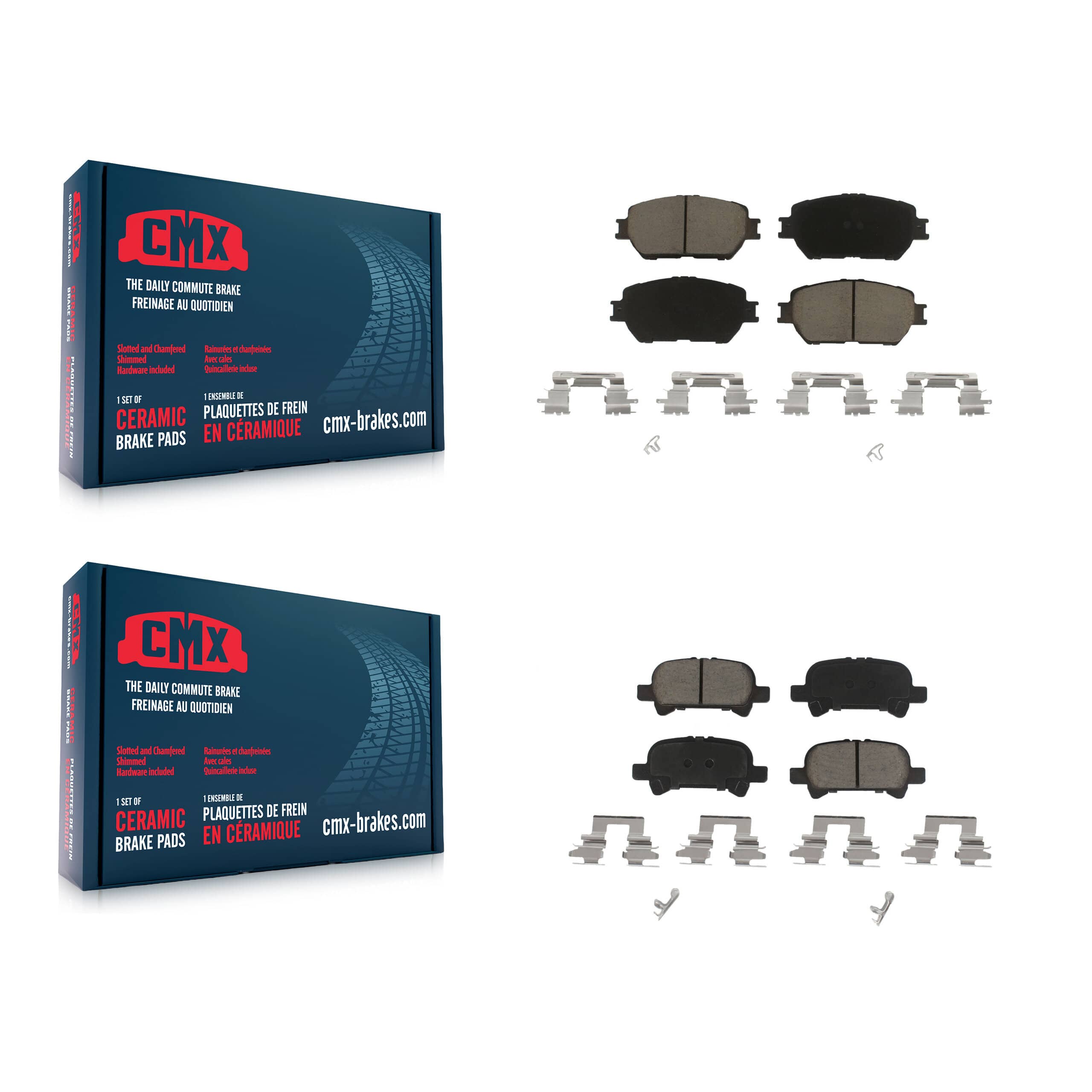 CMX - KCX-100493 - Front and Rear Disc Brake Pad Kits