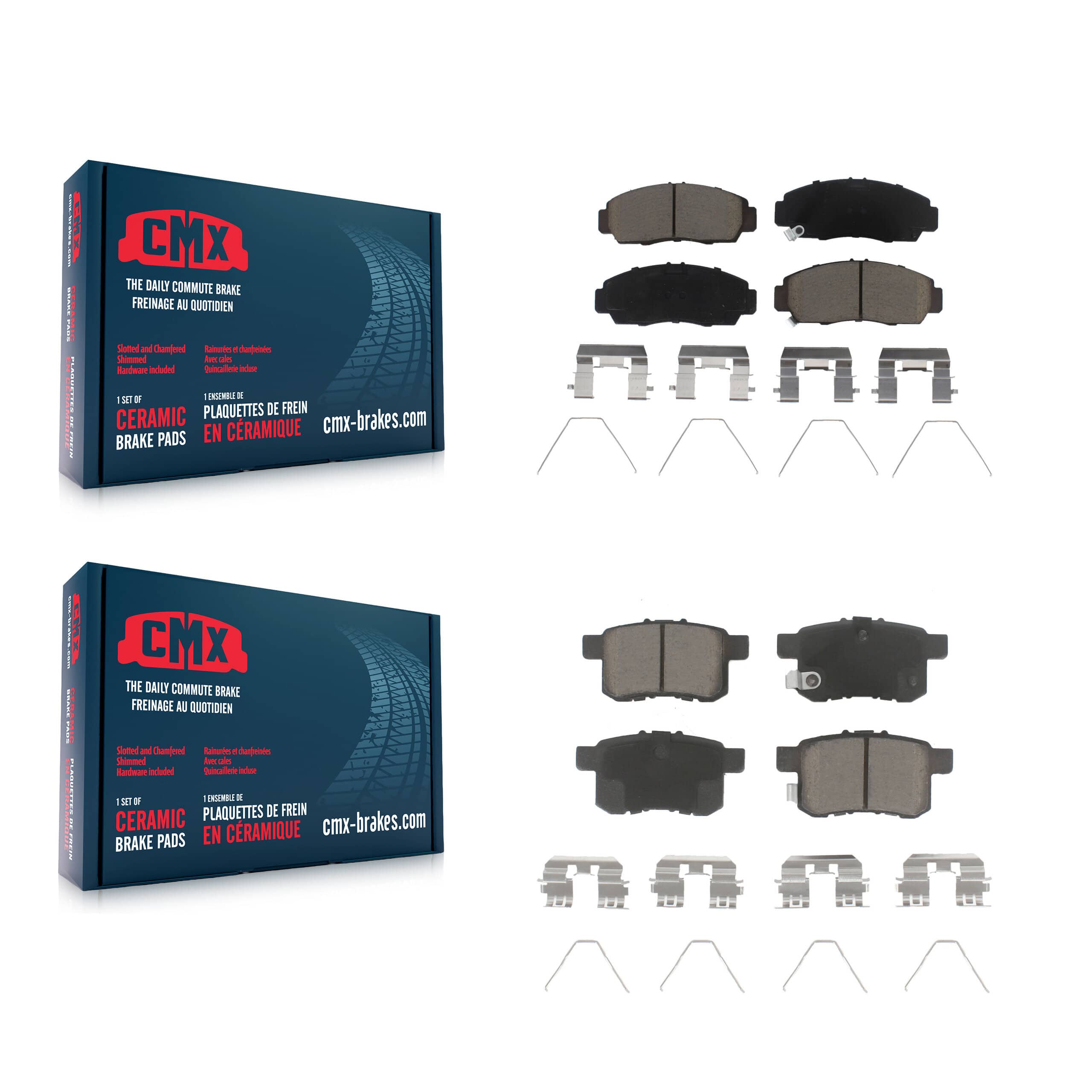 CMX - KCX-100527 - Front and Rear Disc Brake Pad Kits