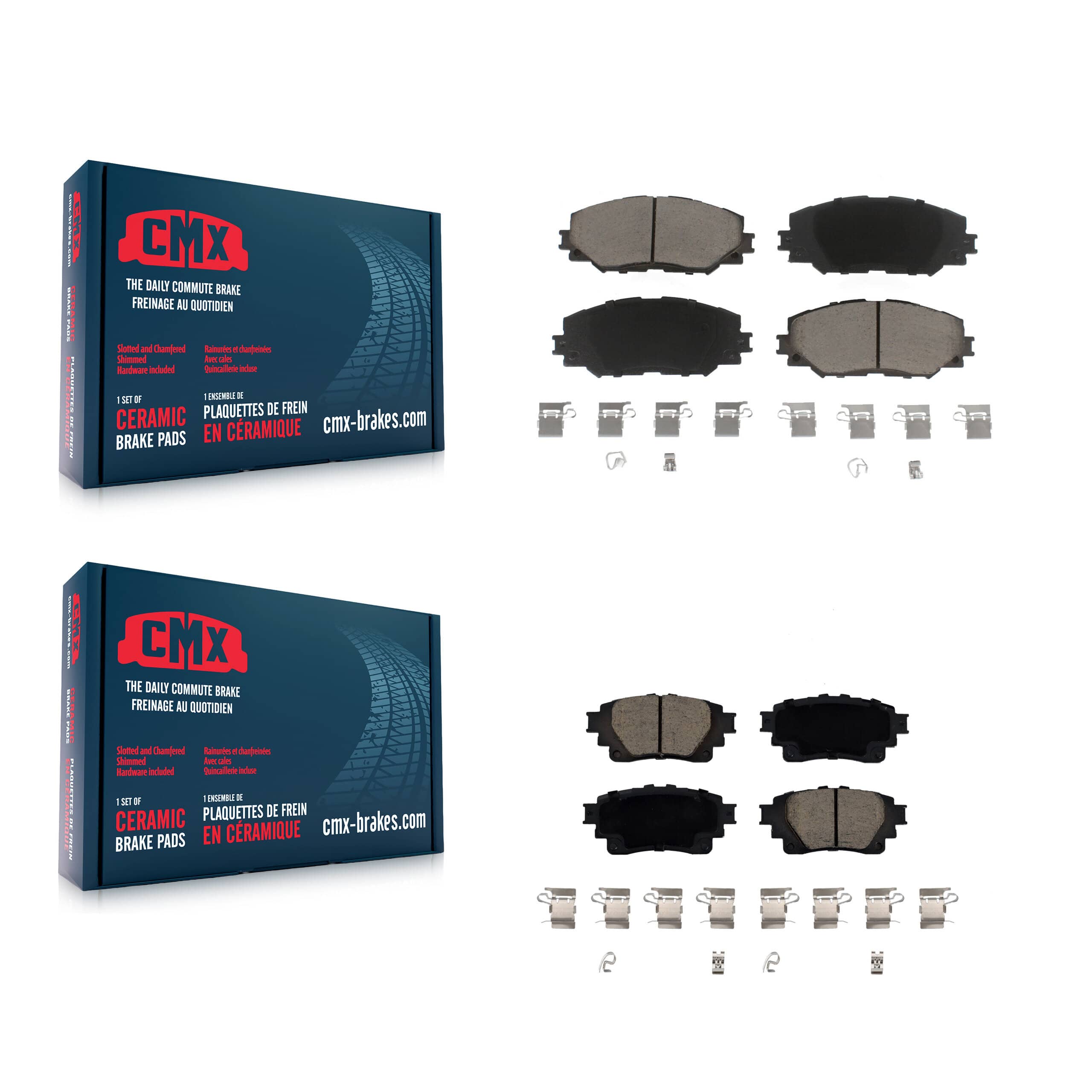 CMX - KCX-100536 - Front and Rear Disc Brake Pad Kits