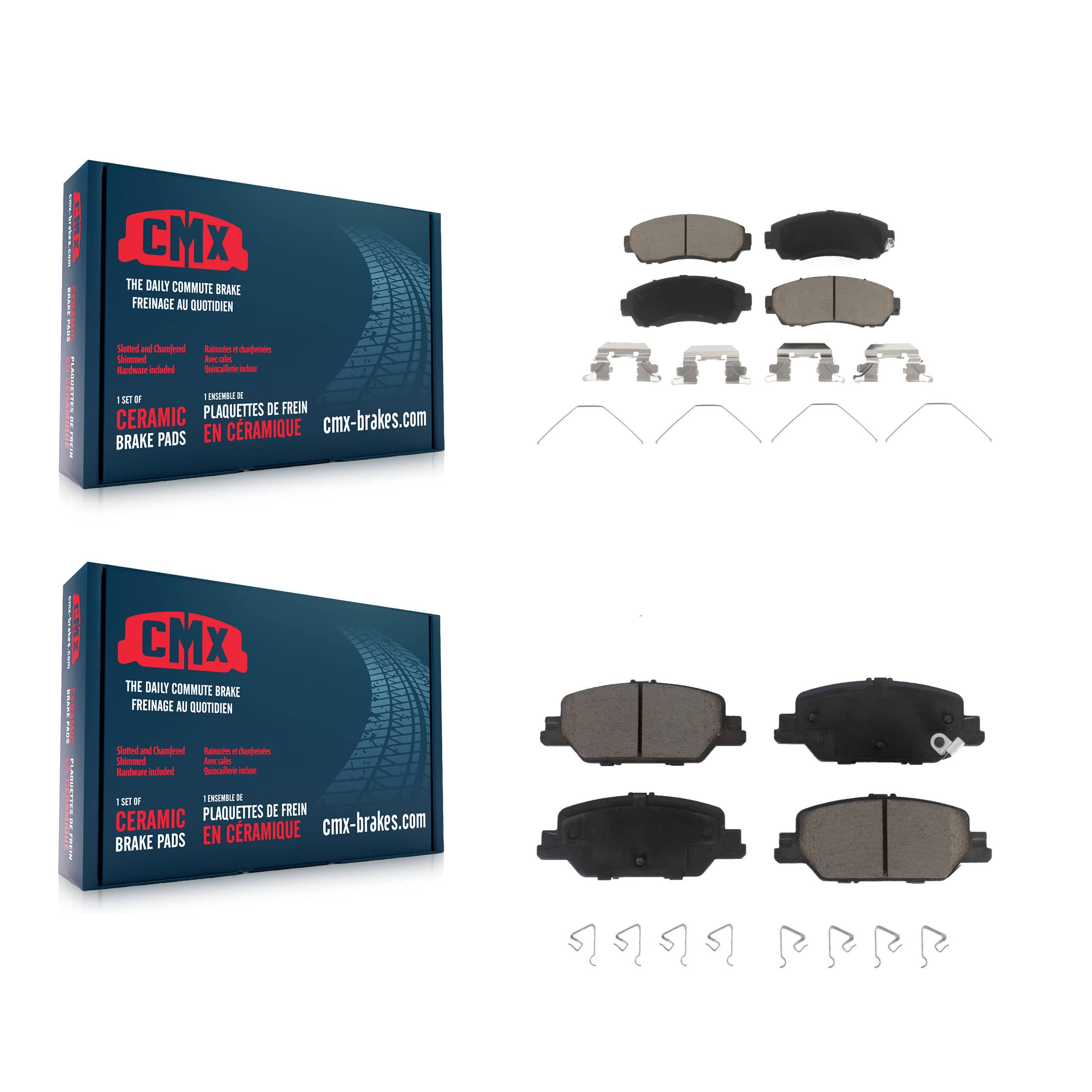 CMX - KCX-100550 - Front and Rear Disc Brake Pad Kits