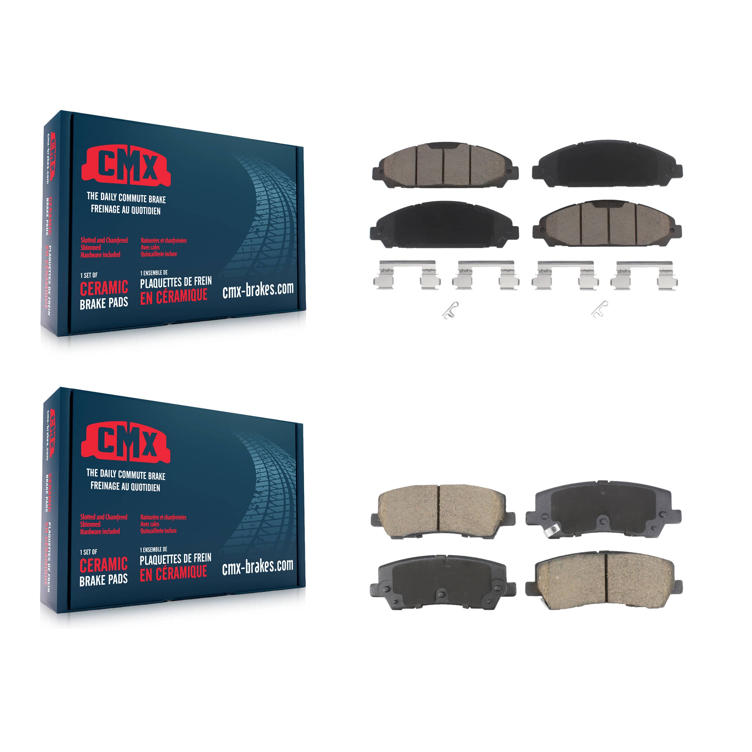 CMX - KCX-100593 - Front and Rear Disc Brake Pad Kits