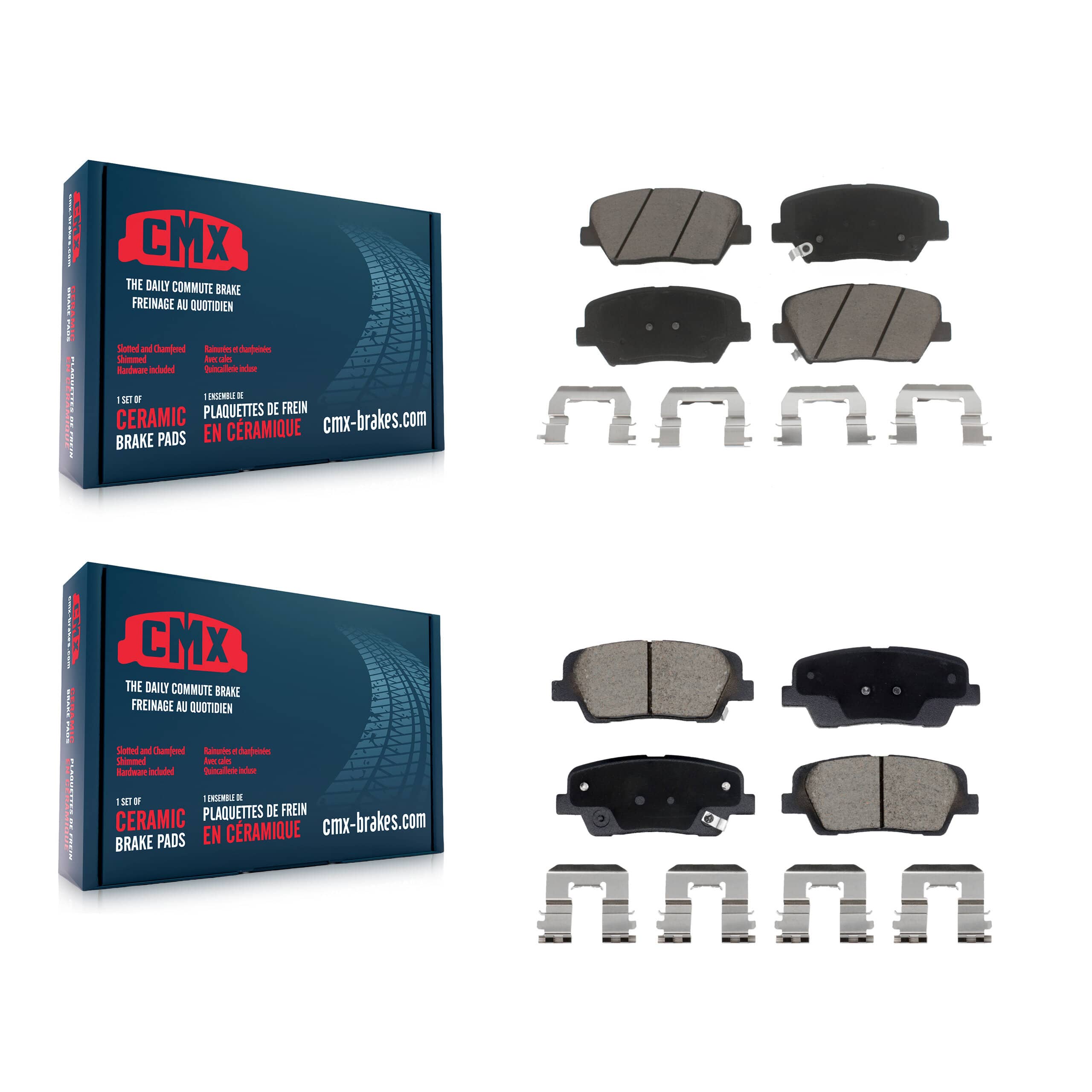 CMX - KCX-100606 - Front and Rear Disc Brake Pad Kits