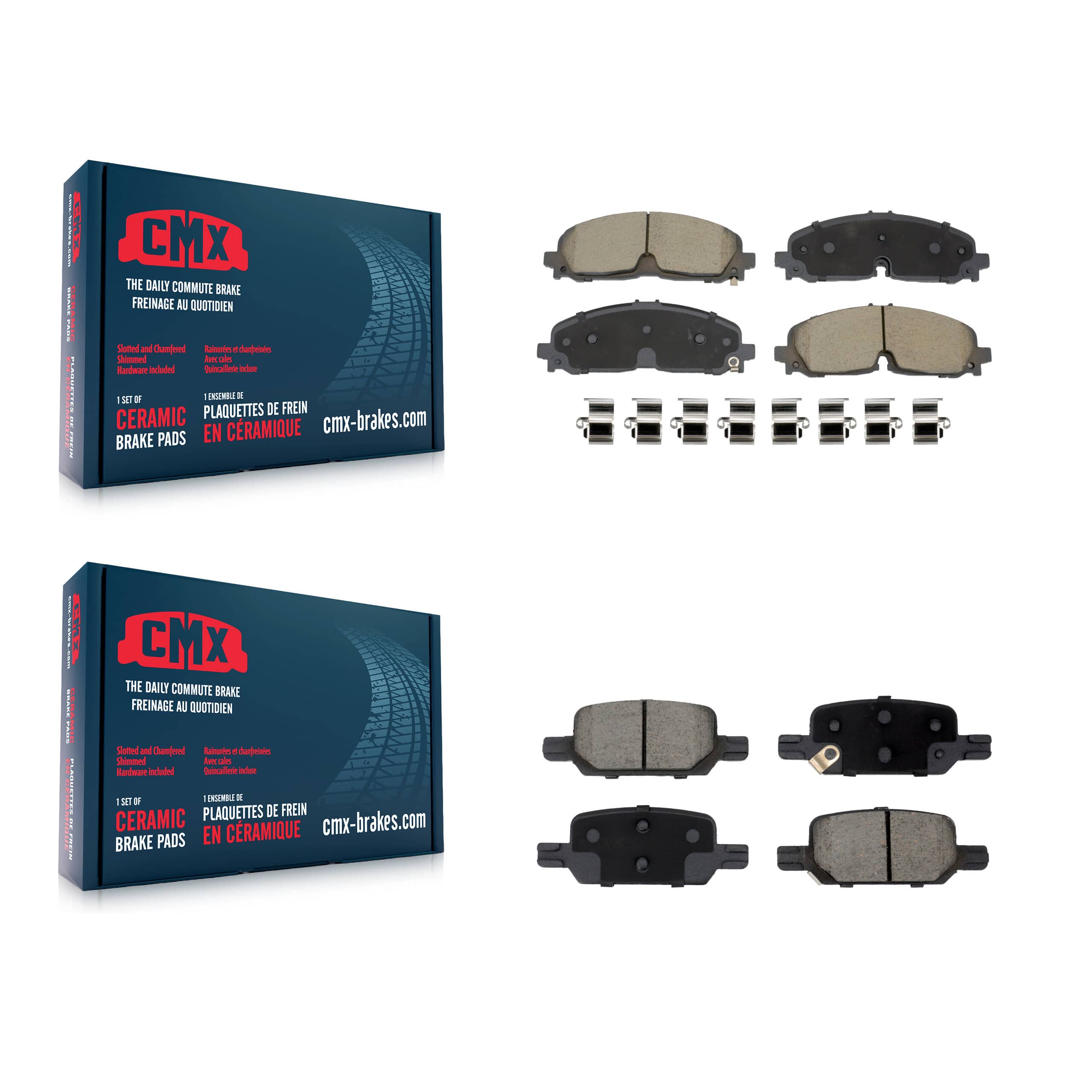 CMX - KCX-100613 - Front and Rear Disc Brake Pad Kits