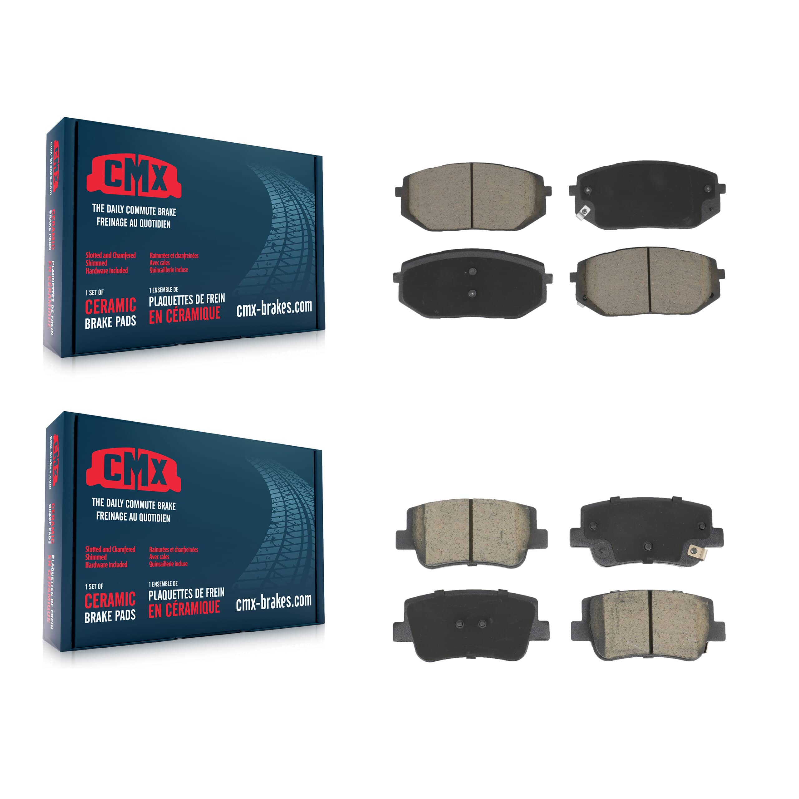 CMX - KCX-100615 - Front and Rear Disc Brake Pad Kits