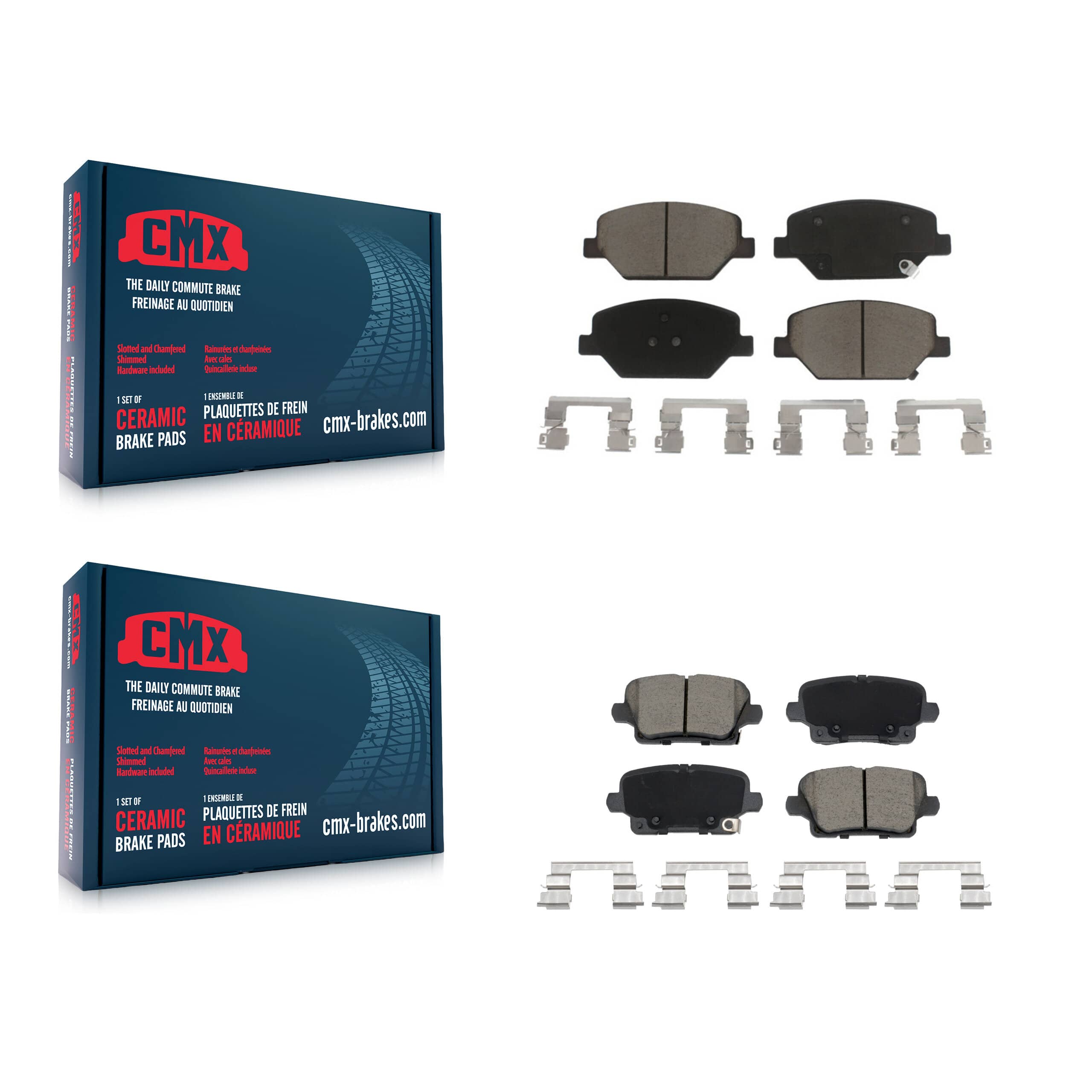 CMX - KCX-100618 - Front and Rear Disc Brake Pad Kits