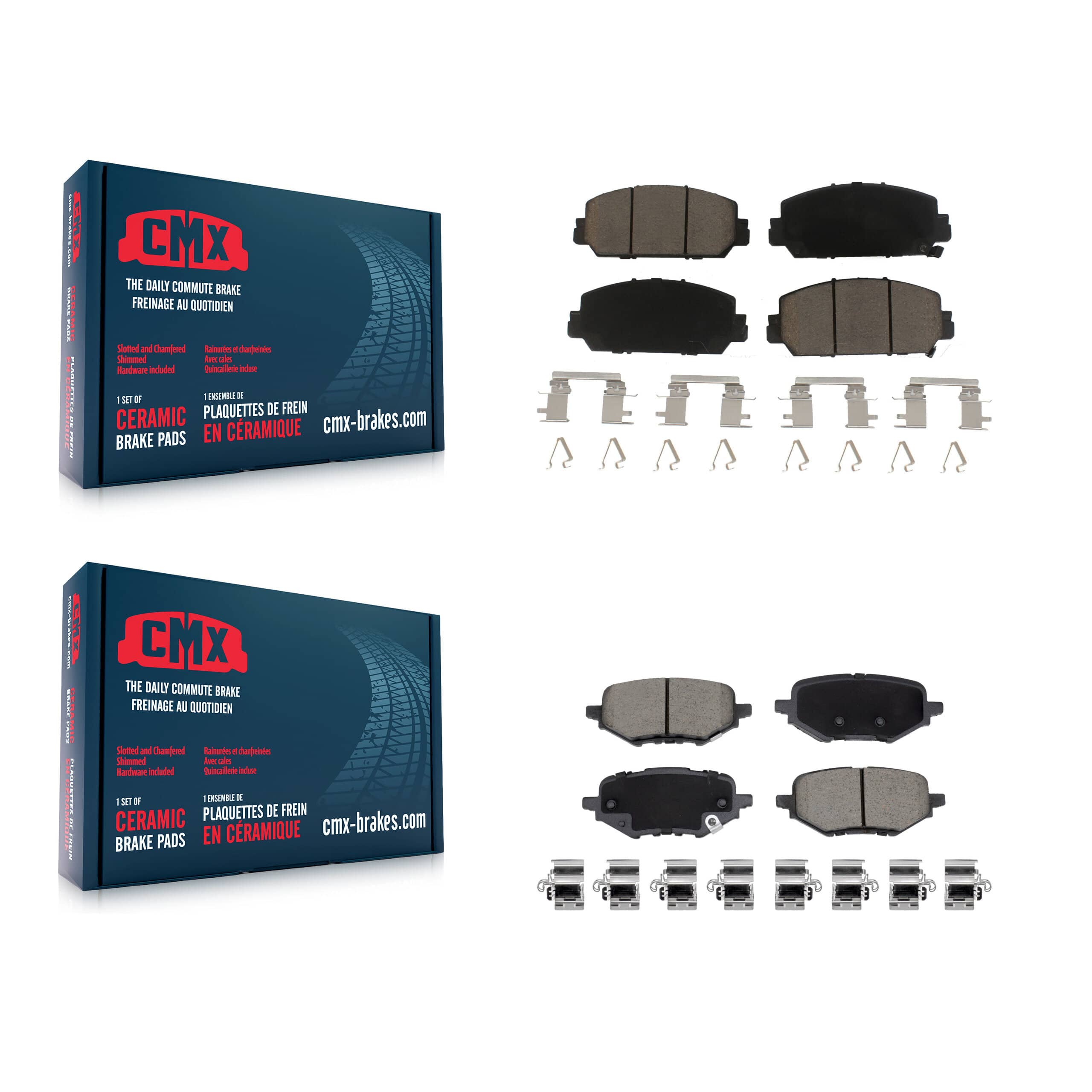CMX - KCX-100668 - Front and Rear Disc Brake Pad Kits