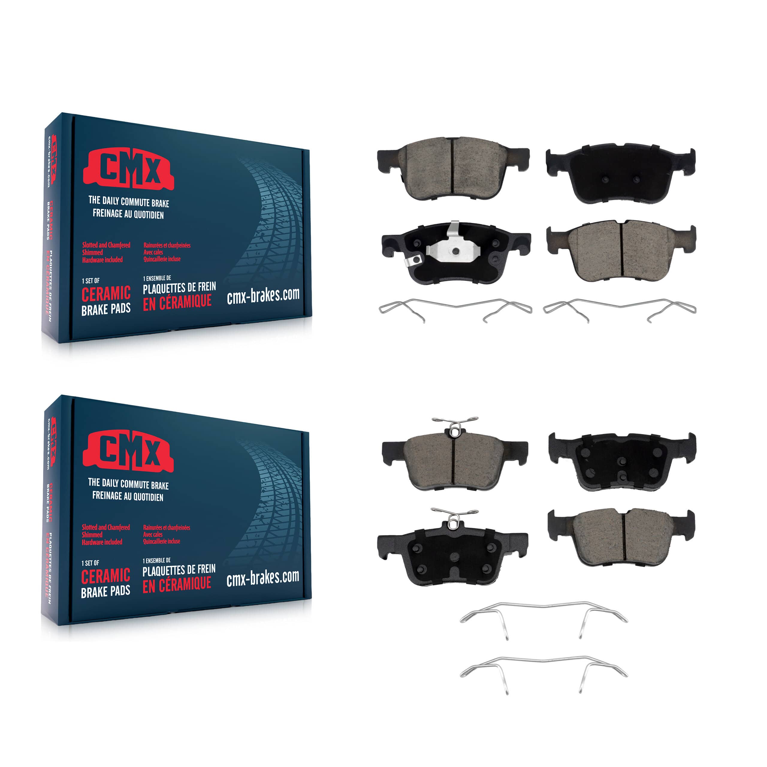CMX - KCX-100702 - Front and Rear Disc Brake Pad Kits
