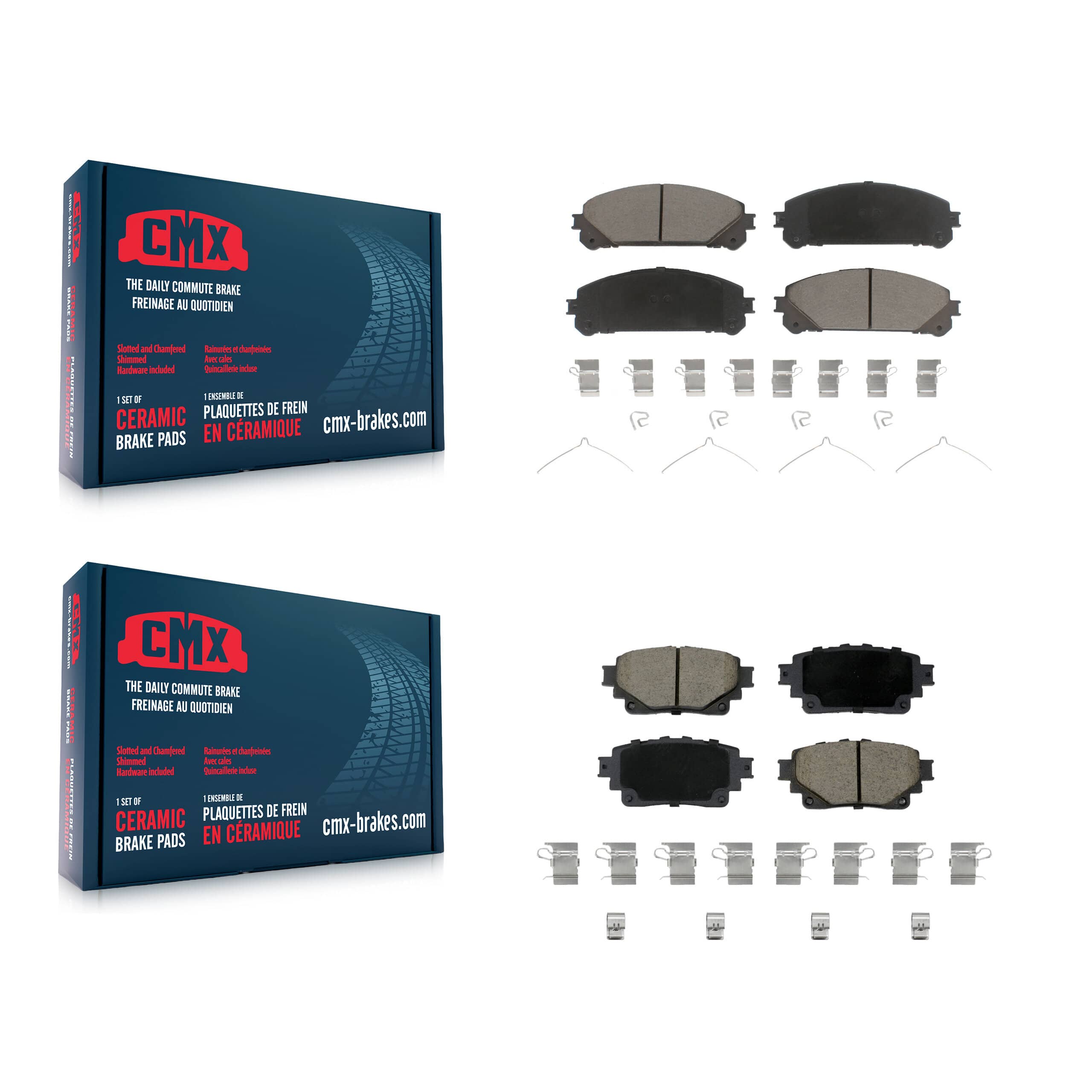 CMX - KCX-100703 - Front and Rear Disc Brake Pad Kits