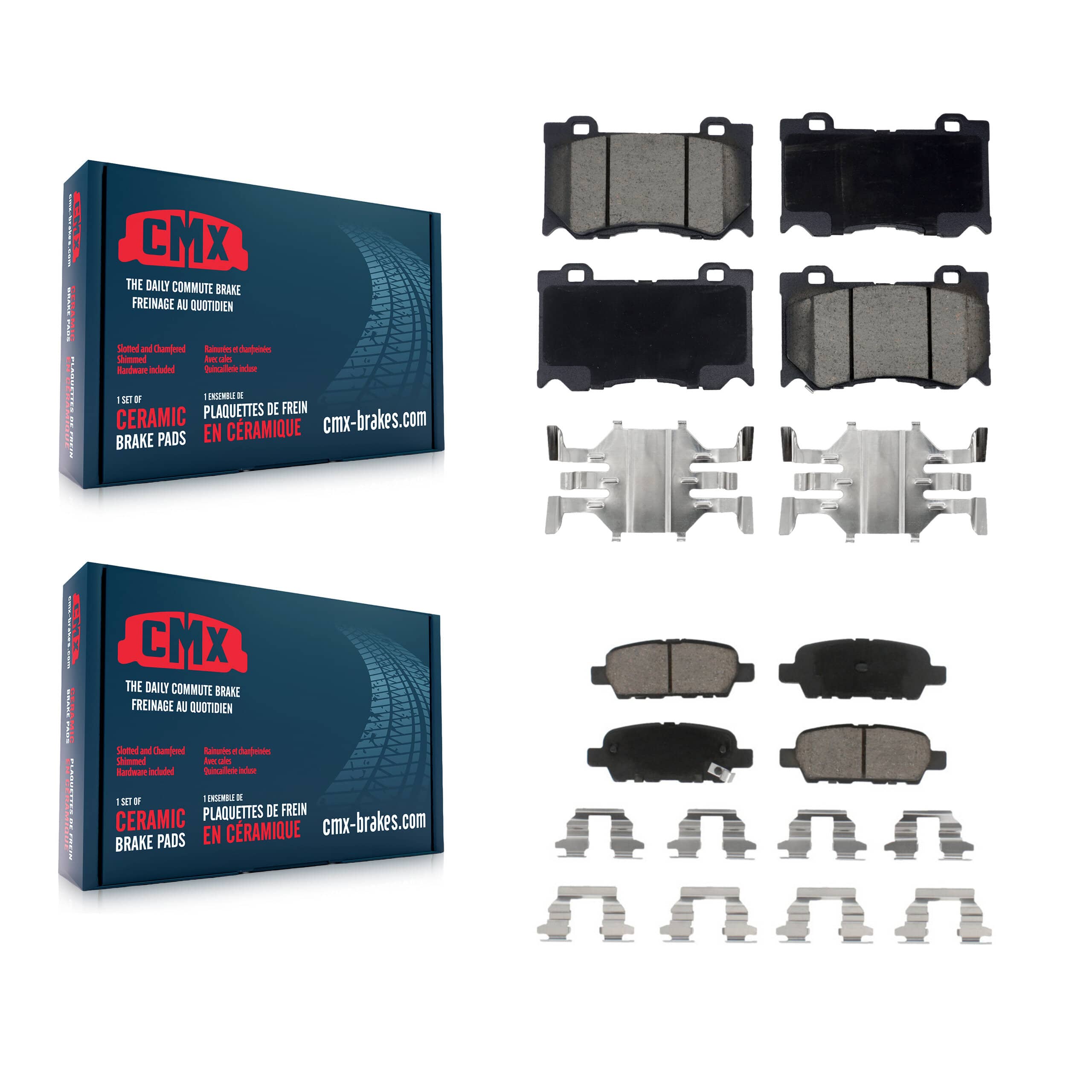 CMX - KCX-100722 - Front and Rear Disc Brake Pad Kits