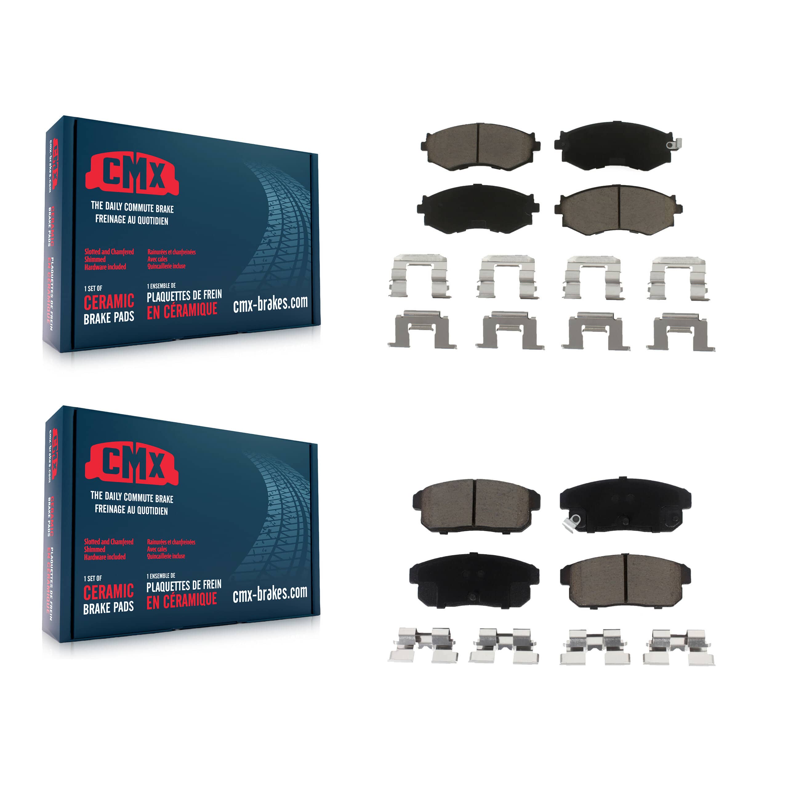 CMX - KCX-100730 - Front and Rear Disc Brake Pad Kits