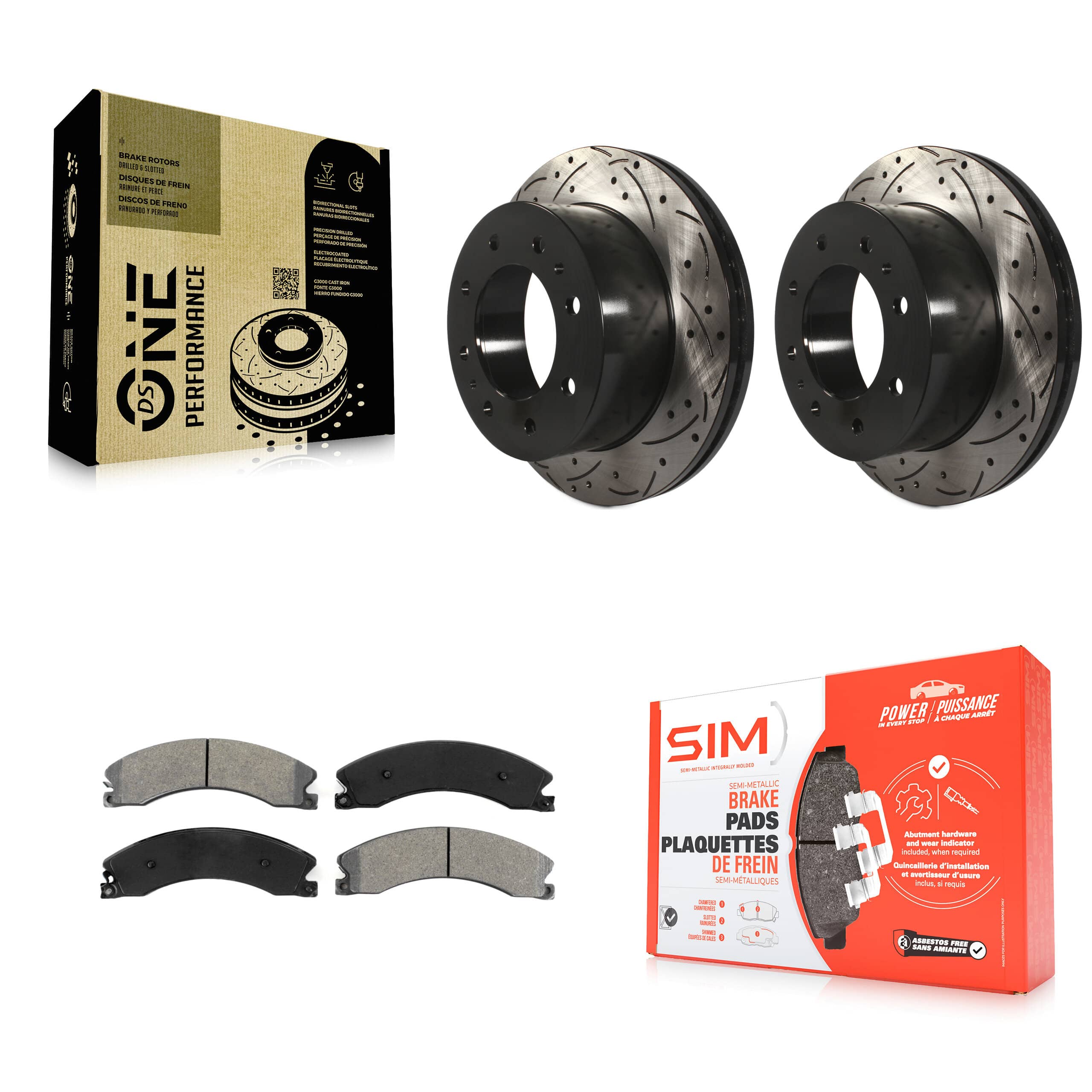 Transit Auto - KDS-100390 - Rear Disc Brake Kits