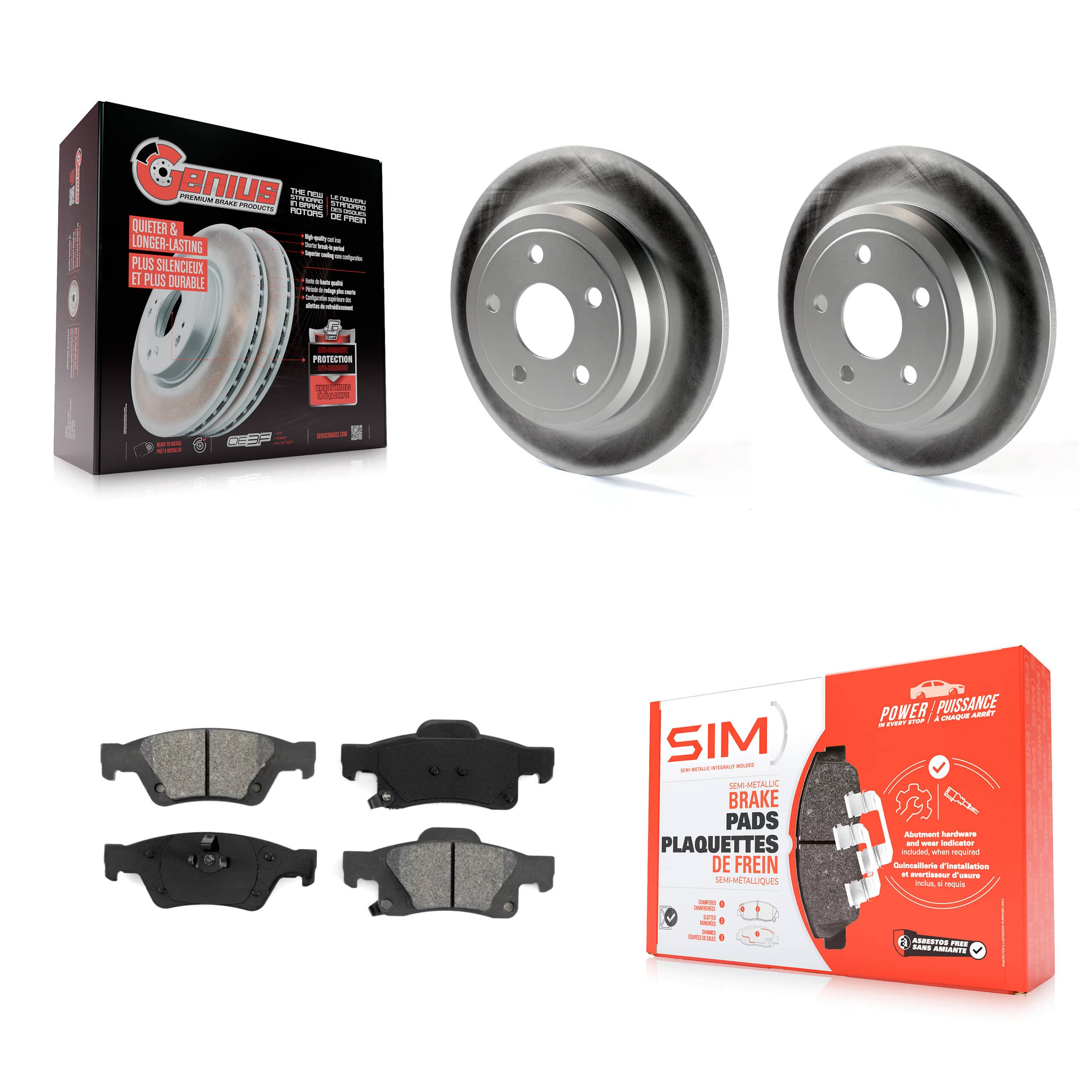 Transit Auto - KGS-101255 - Rear Disc Brake Kits