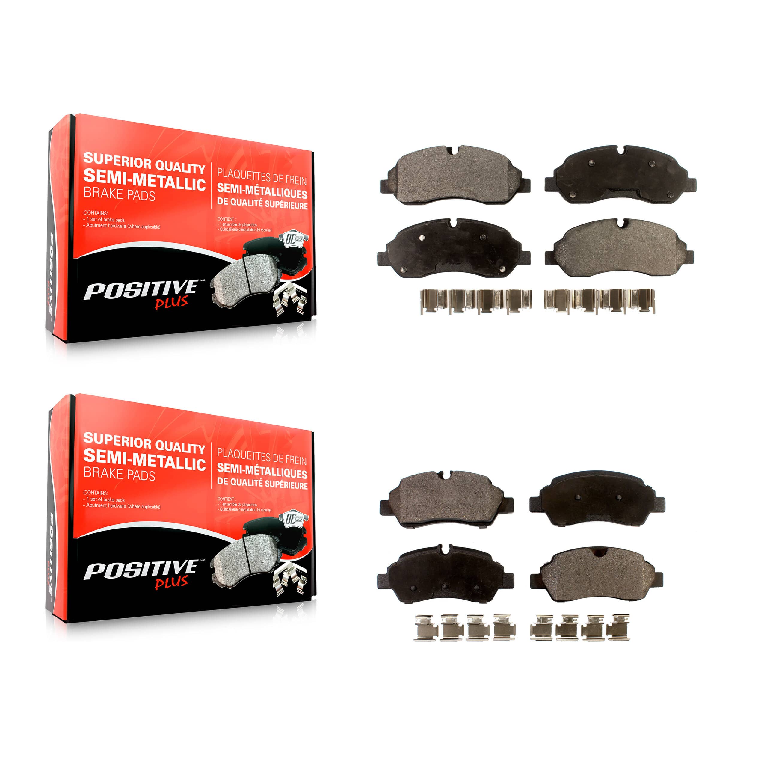 Positive Plus - KPF-100273 - Front and Rear Disc Brake Pad Kits