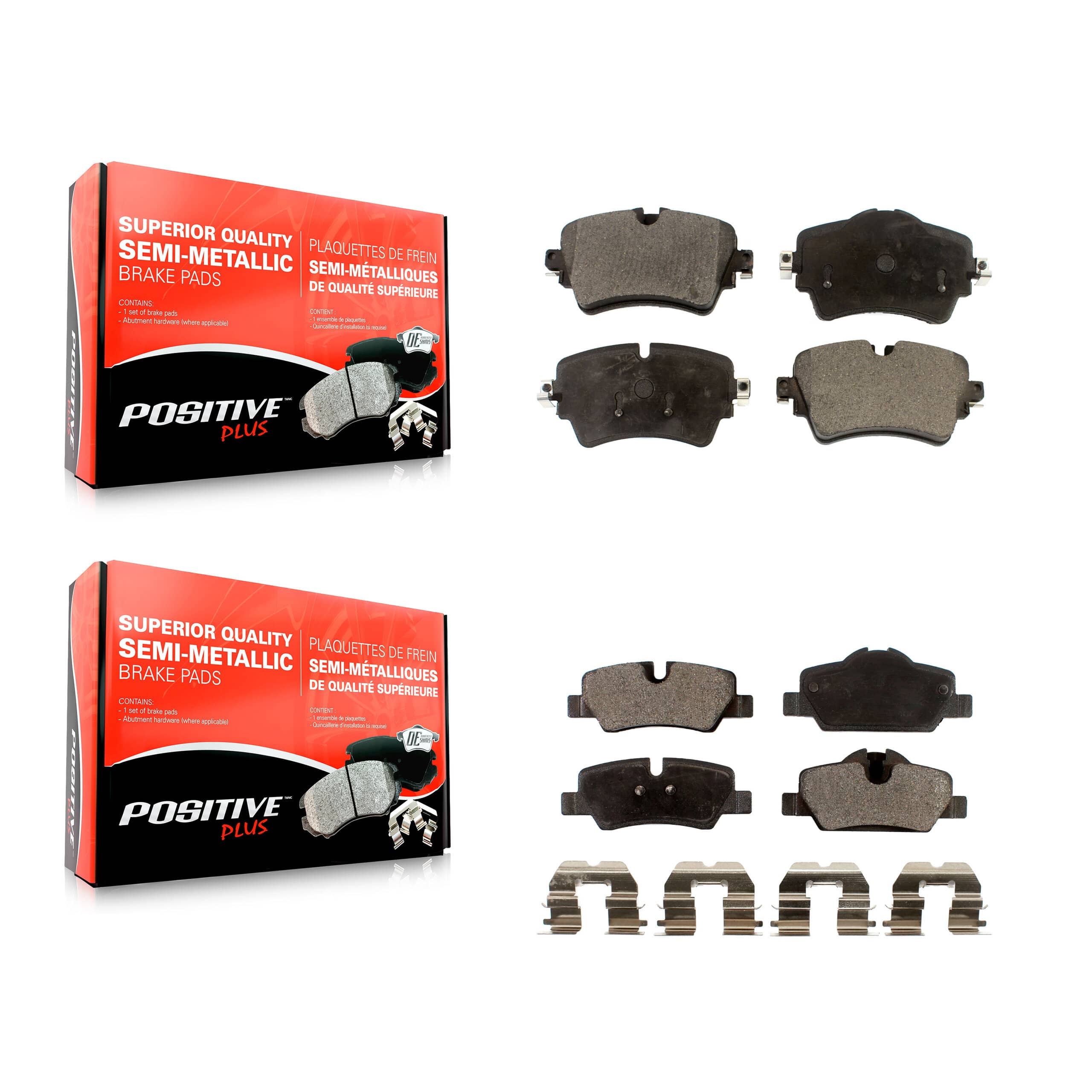 Positive Plus - KPF-100559 - Front and Rear Disc Brake Pad Kits