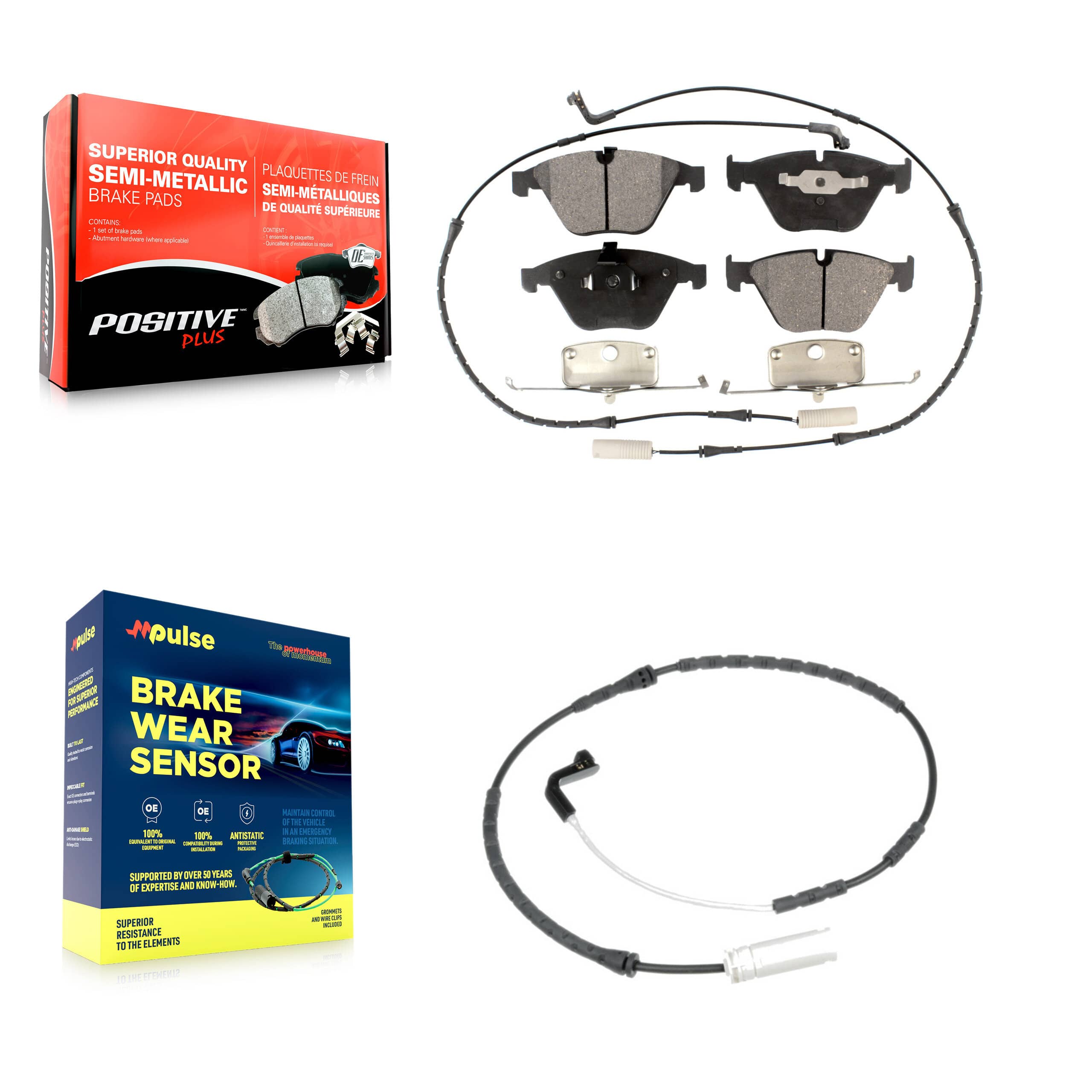Positive Plus - KPW-100592 - Front Disc Brake Pad Kits