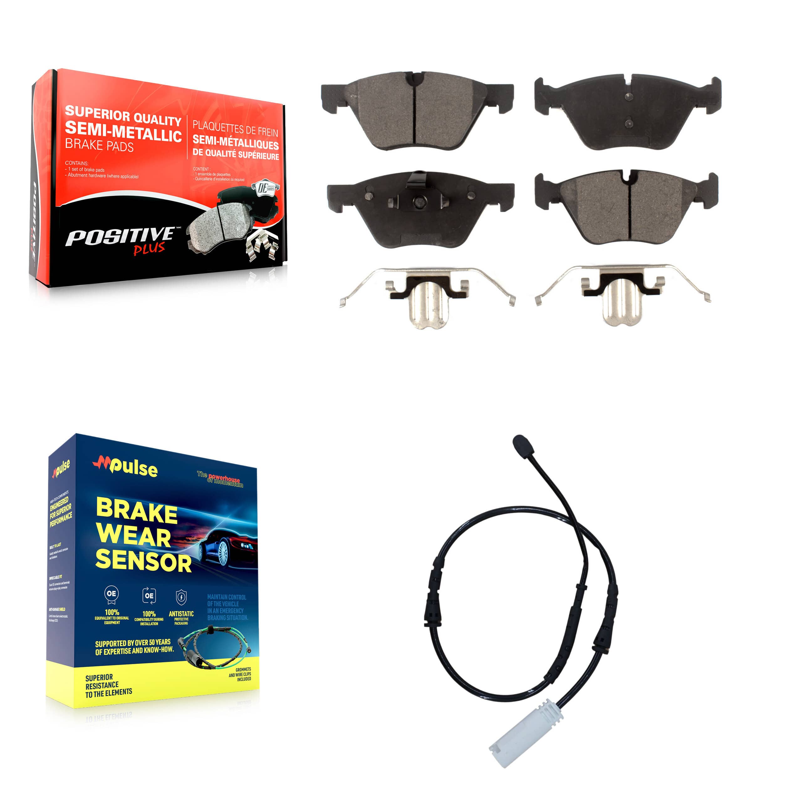 Positive Plus - KPW-100593 - Front Disc Brake Pad Kits