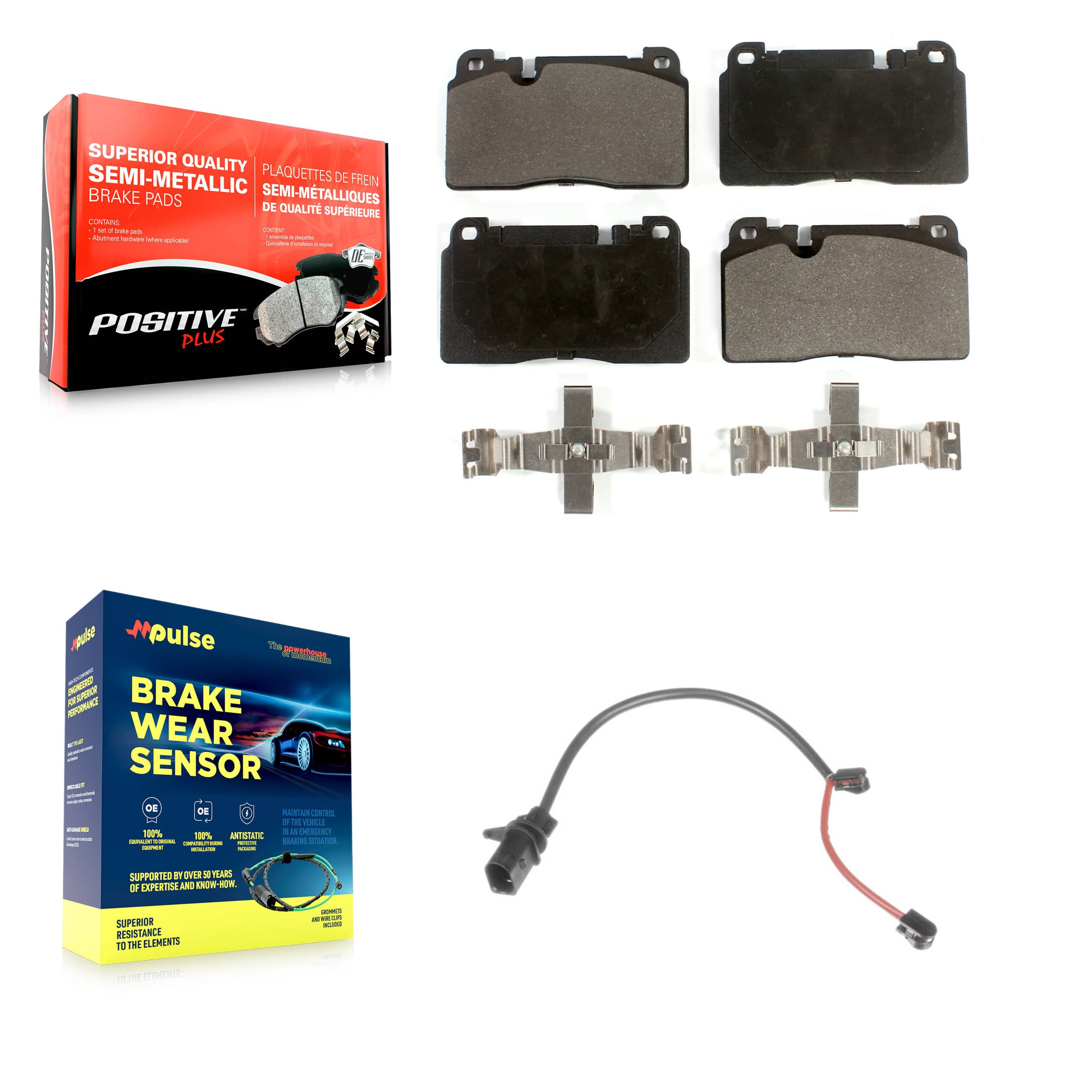 Positive Plus - KPW-100597 - Front Disc Brake Pad Kits