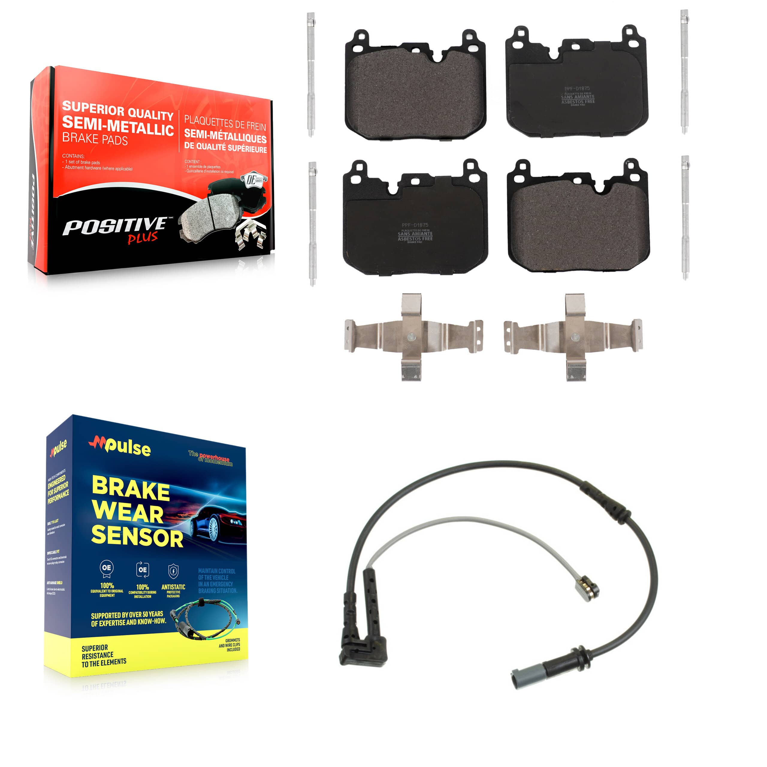 Positive Plus - KPW-100605 - Front Disc Brake Pad Kits