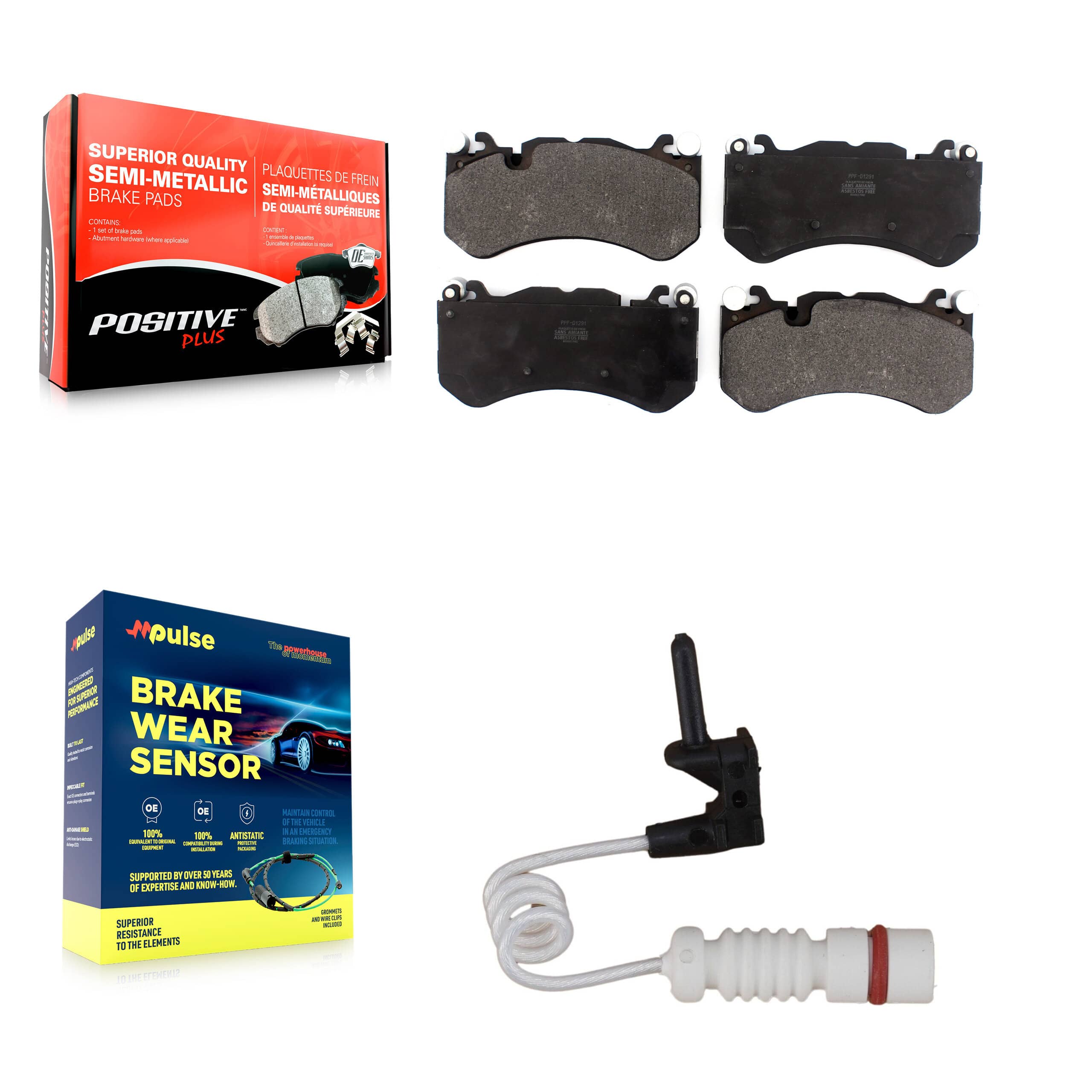 Positive Plus - KPW-100641 - Front Disc Brake Pad Kits