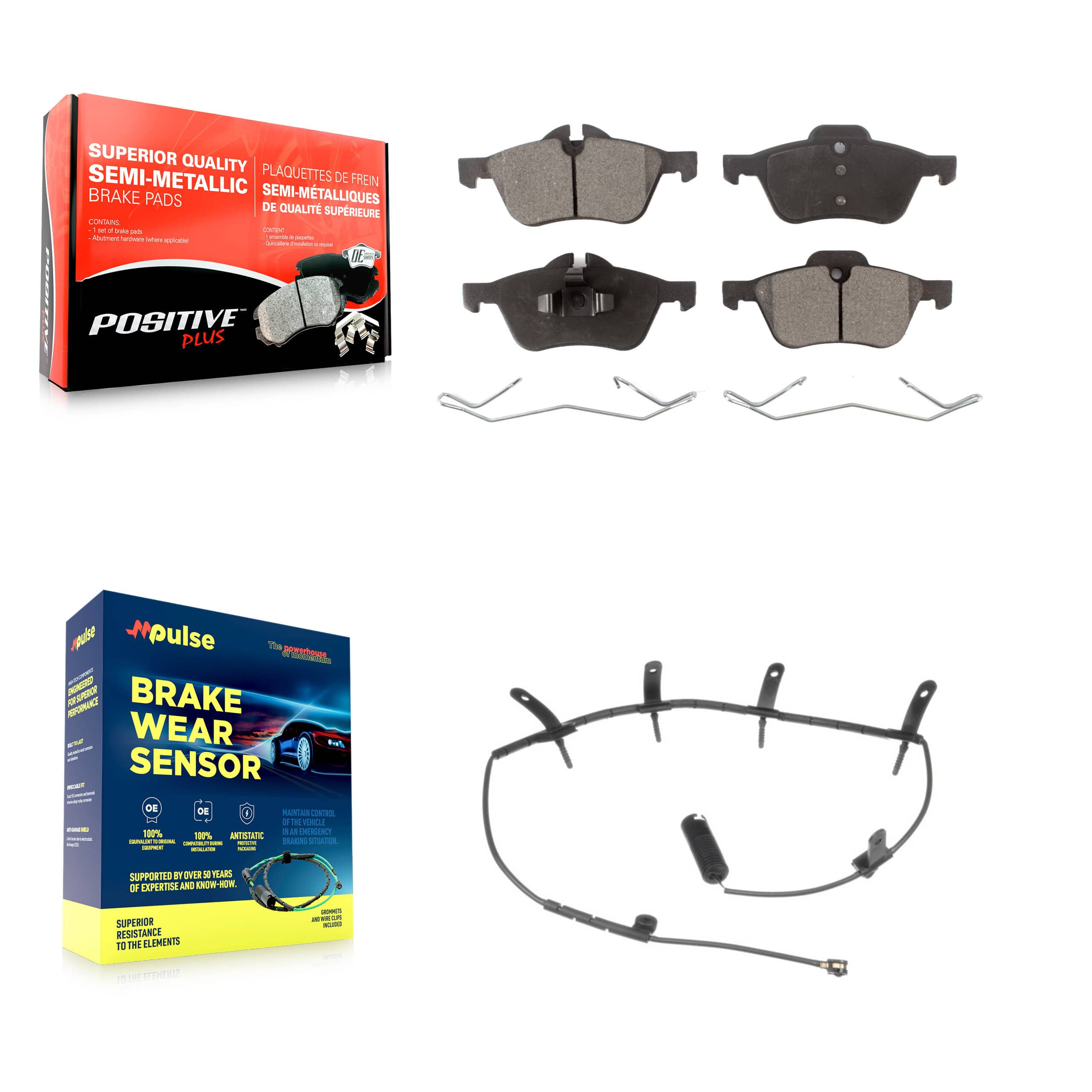 Positive Plus - KPW-100676 - Front Disc Brake Pad Kits
