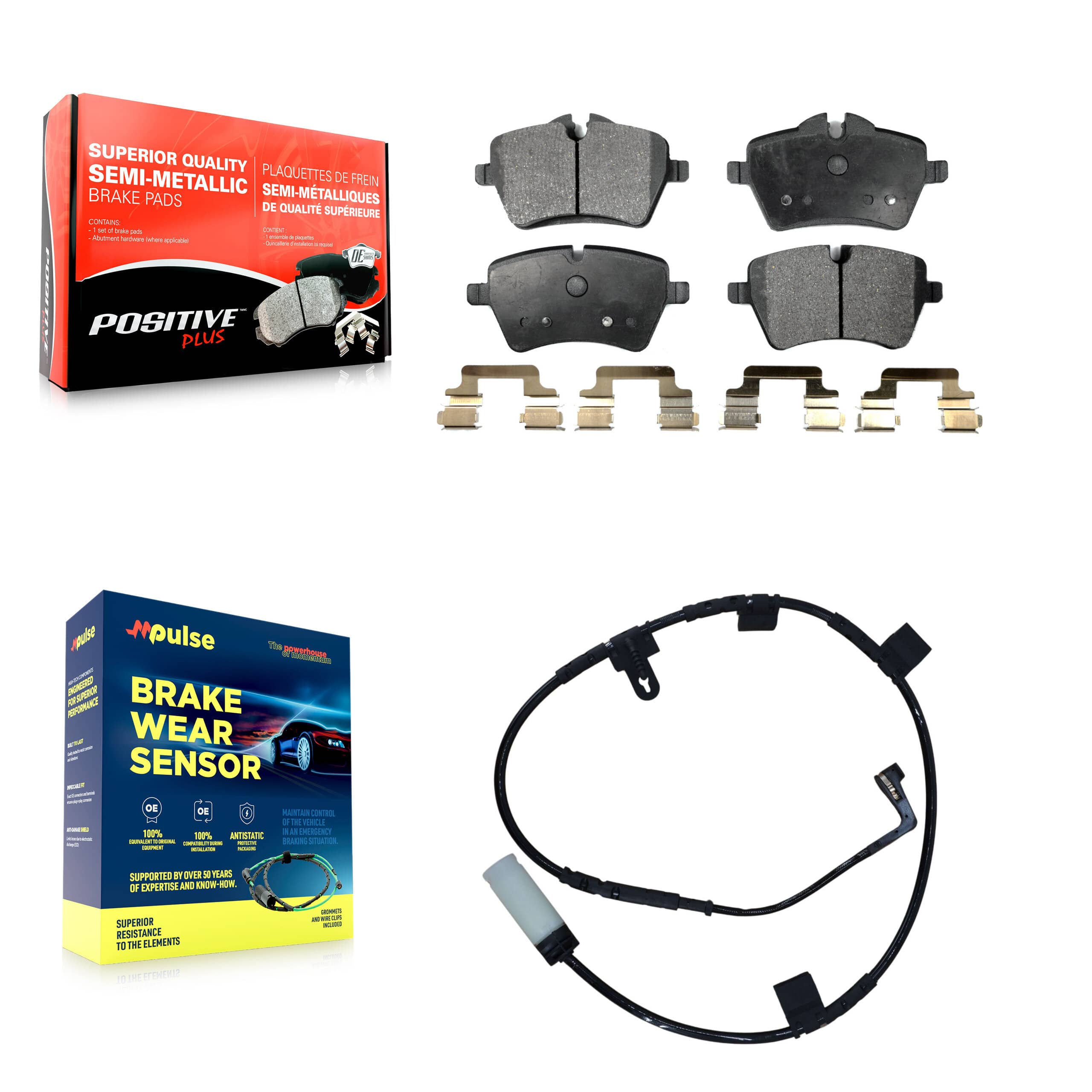 Positive Plus - KPW-100680 - Front Disc Brake Pad Kits