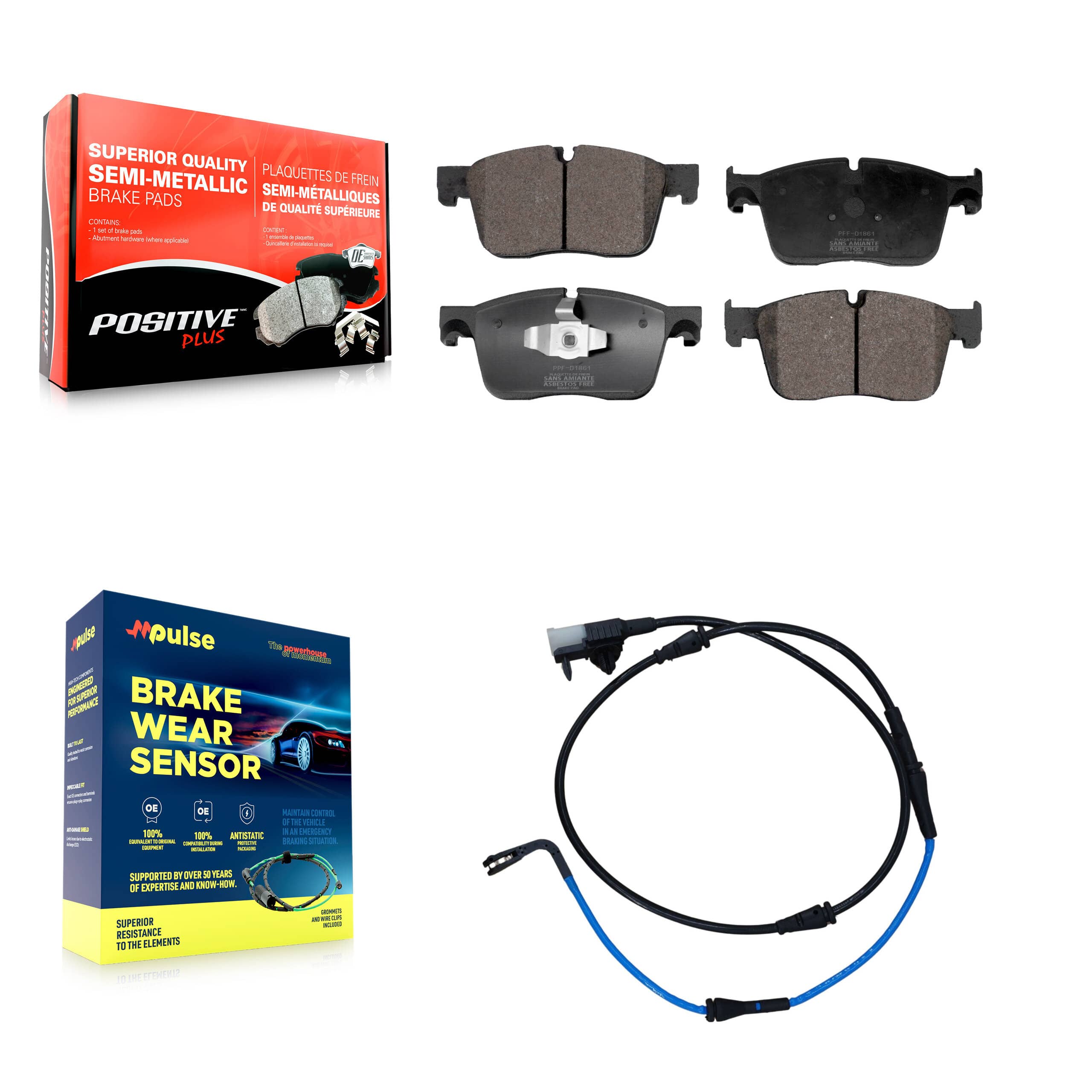 Positive Plus - KPW-100692 - Front Disc Brake Pad Kits