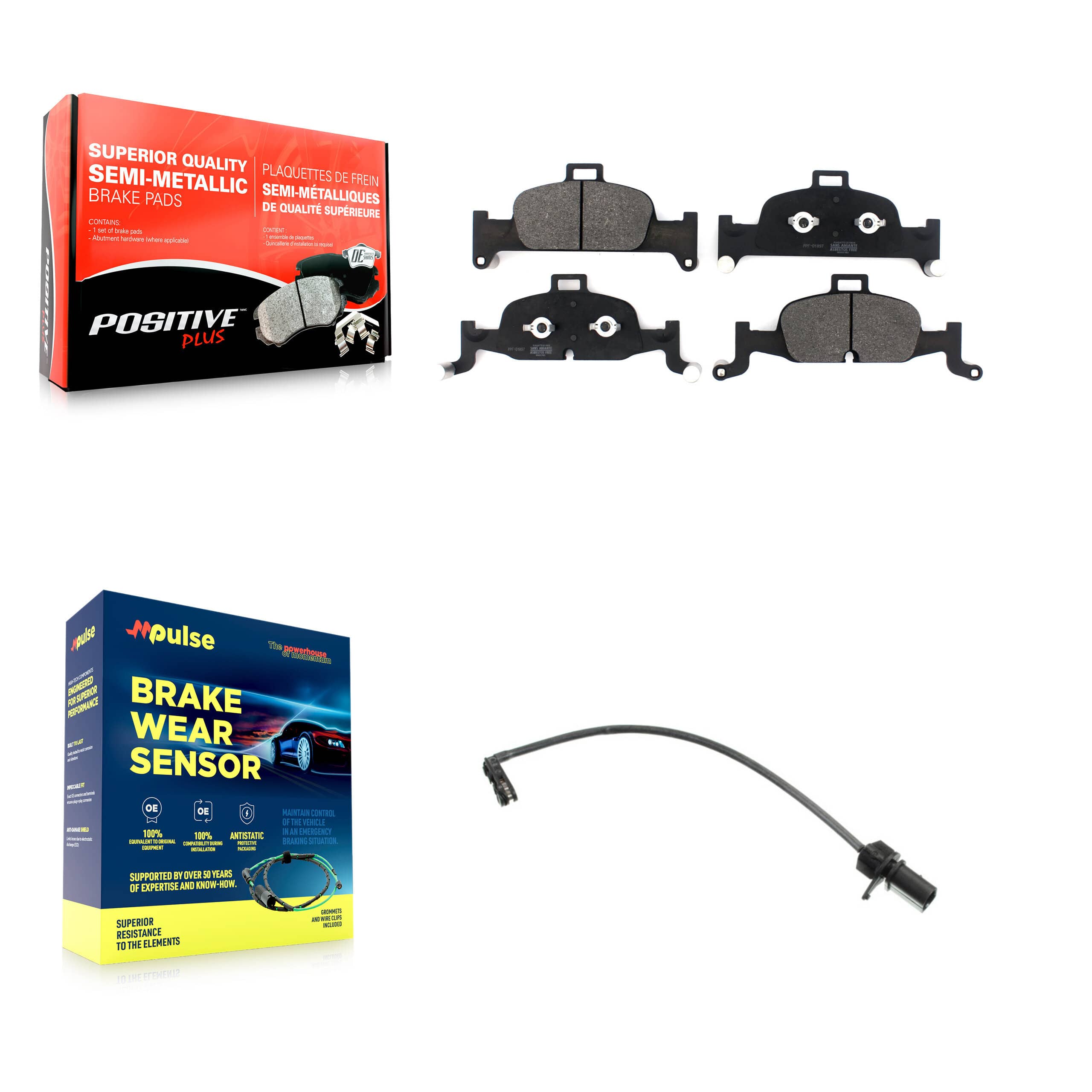 Positive Plus - KPW-100705 - Front Disc Brake Pad Kits