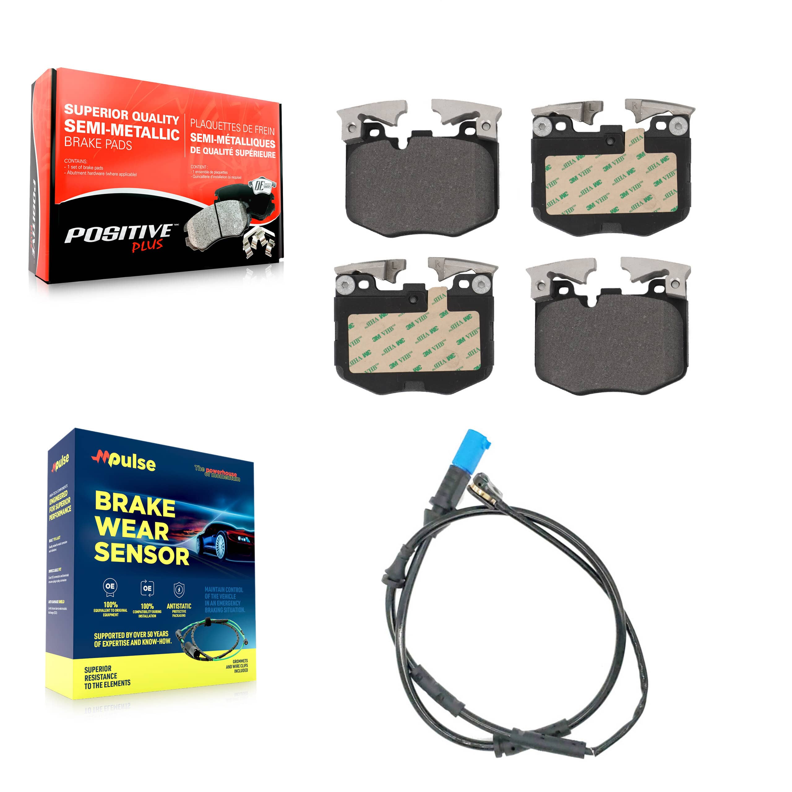 Positive Plus - KPW-100708 - Front Disc Brake Pad Kits