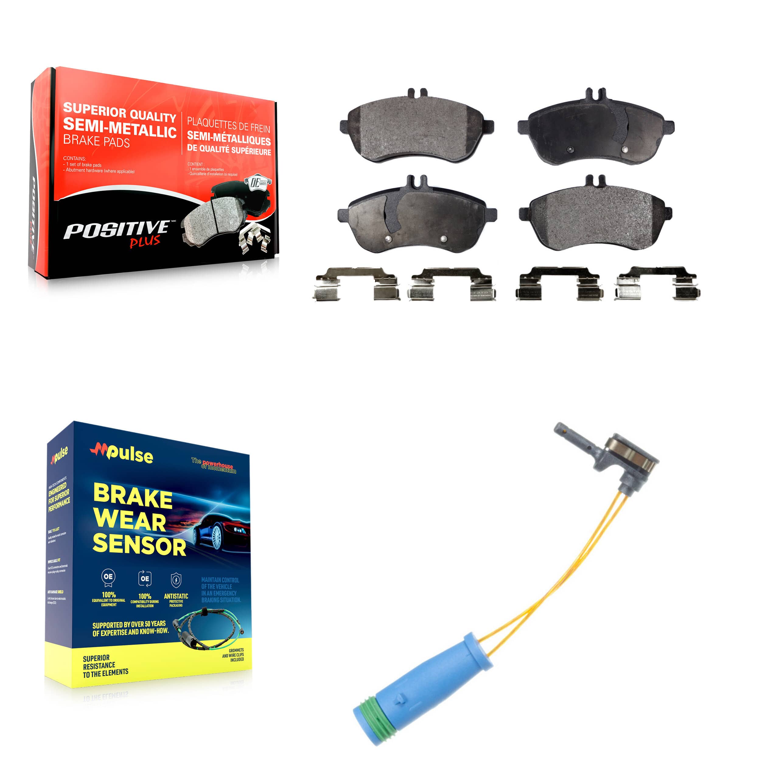 Positive Plus - KPW-100736 - Front Disc Brake Pad Kits