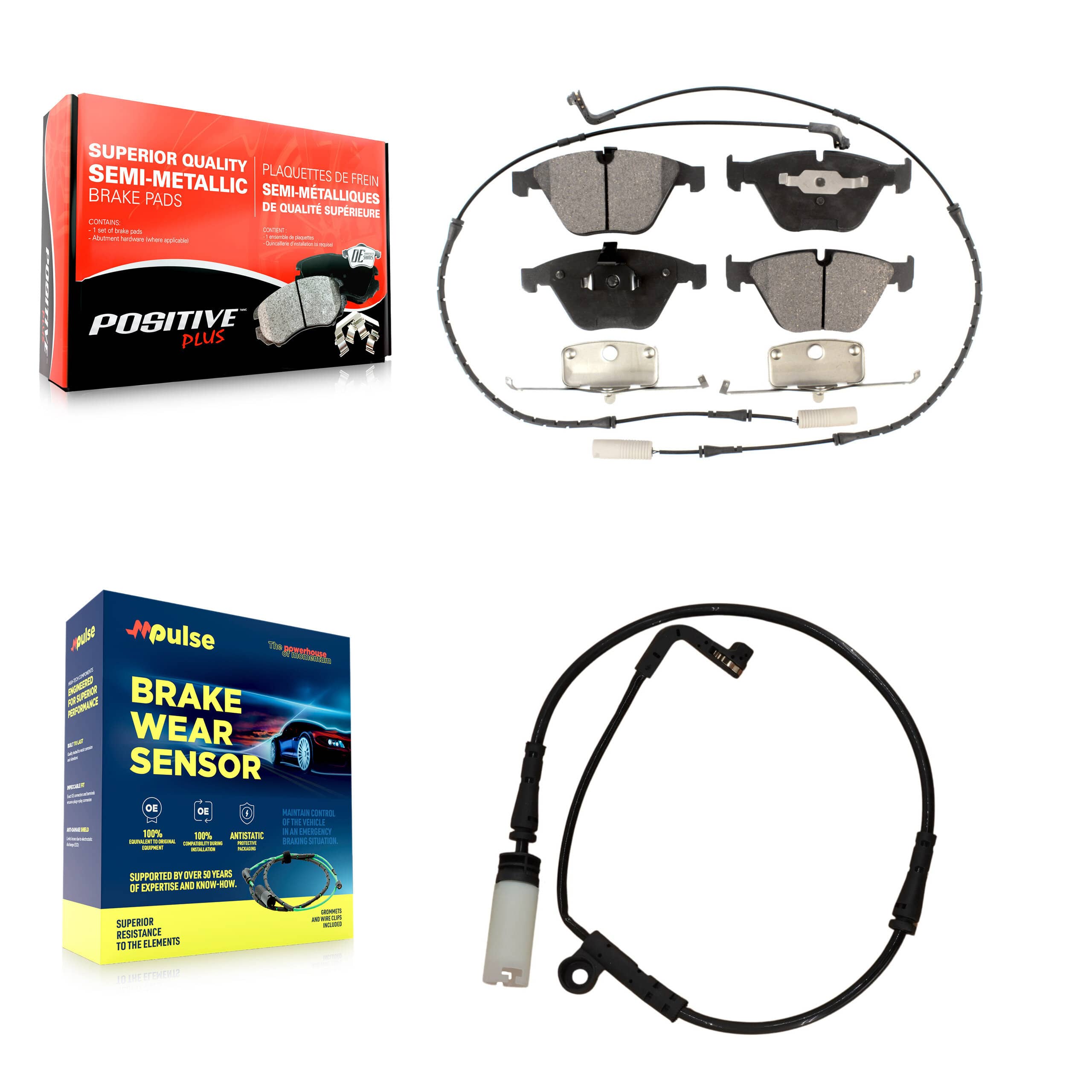 Positive Plus - KPW-100748 - Front Disc Brake Pad Kits