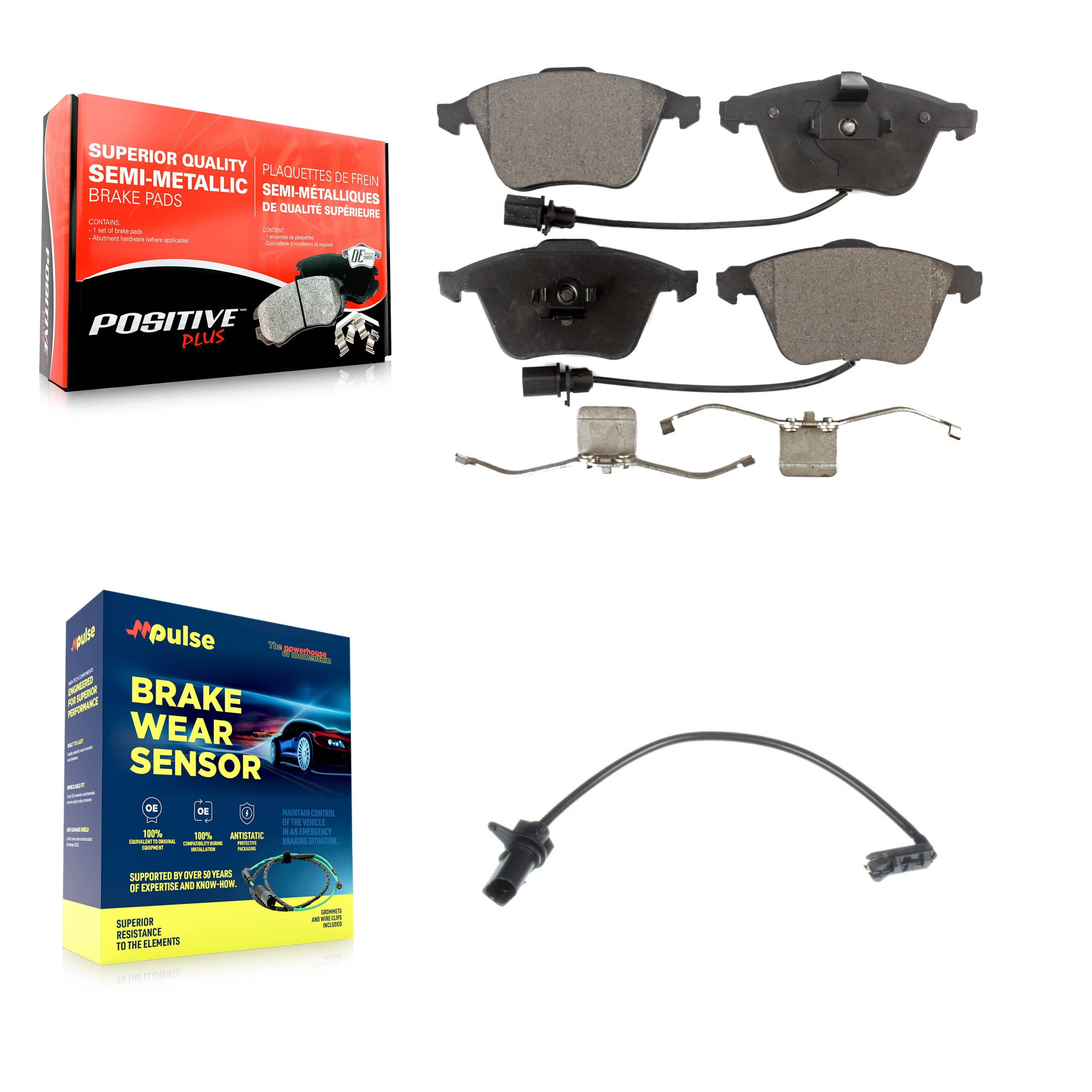 Positive Plus - KPW-100763 - Front Disc Brake Pad Kits