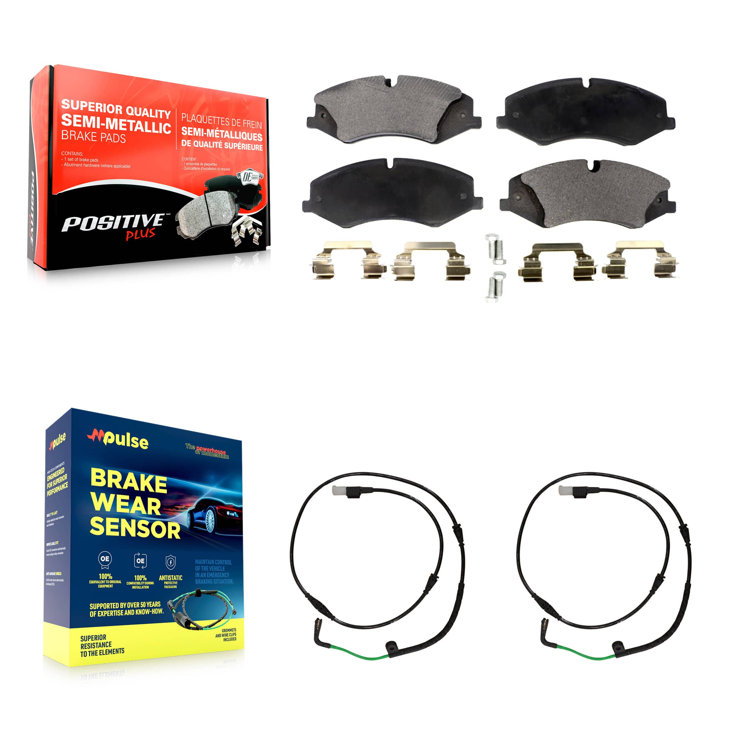 Positive Plus - KPW-100782 - Front Disc Brake Pad Kits