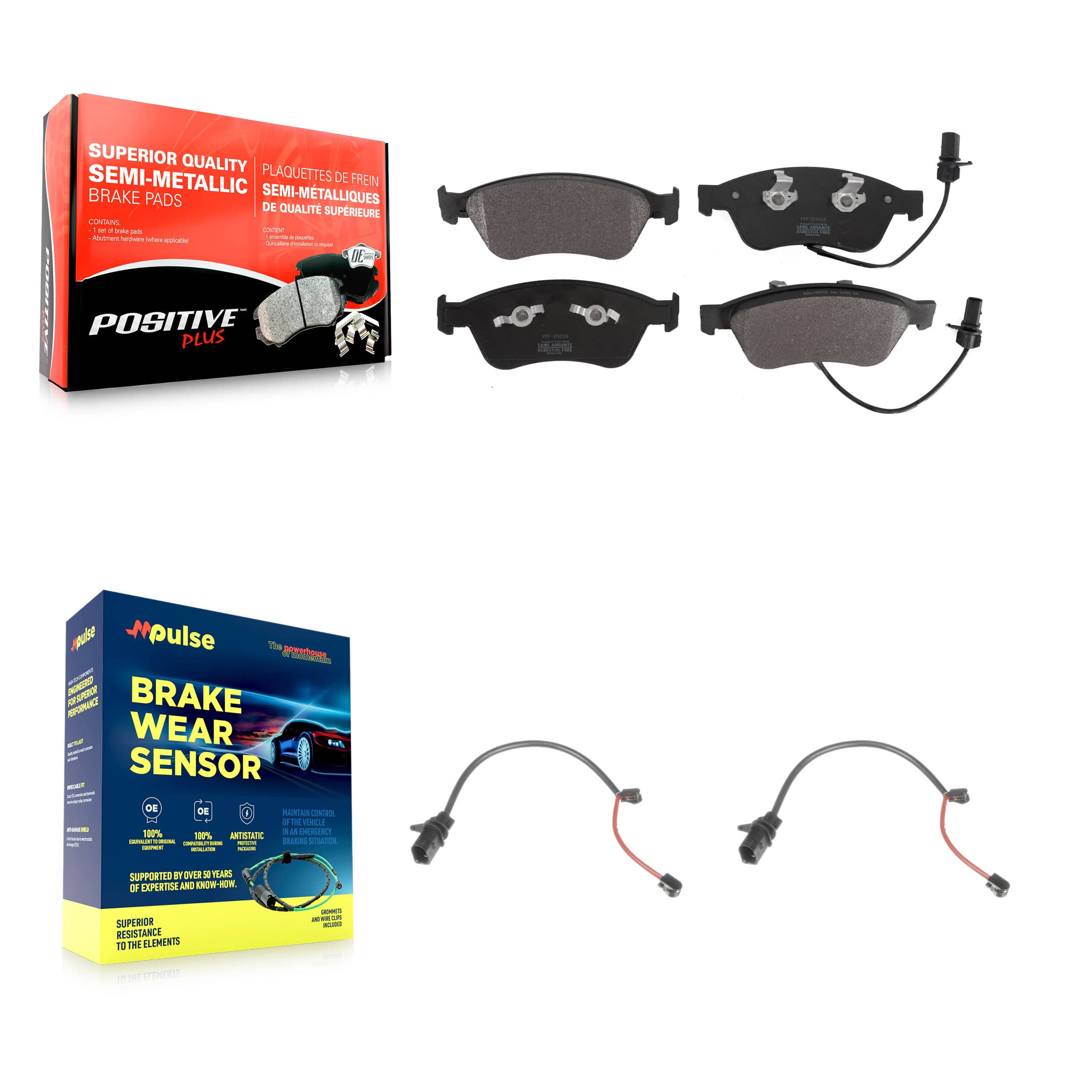 Positive Plus - KPW-100797 - Front Disc Brake Pad Kits