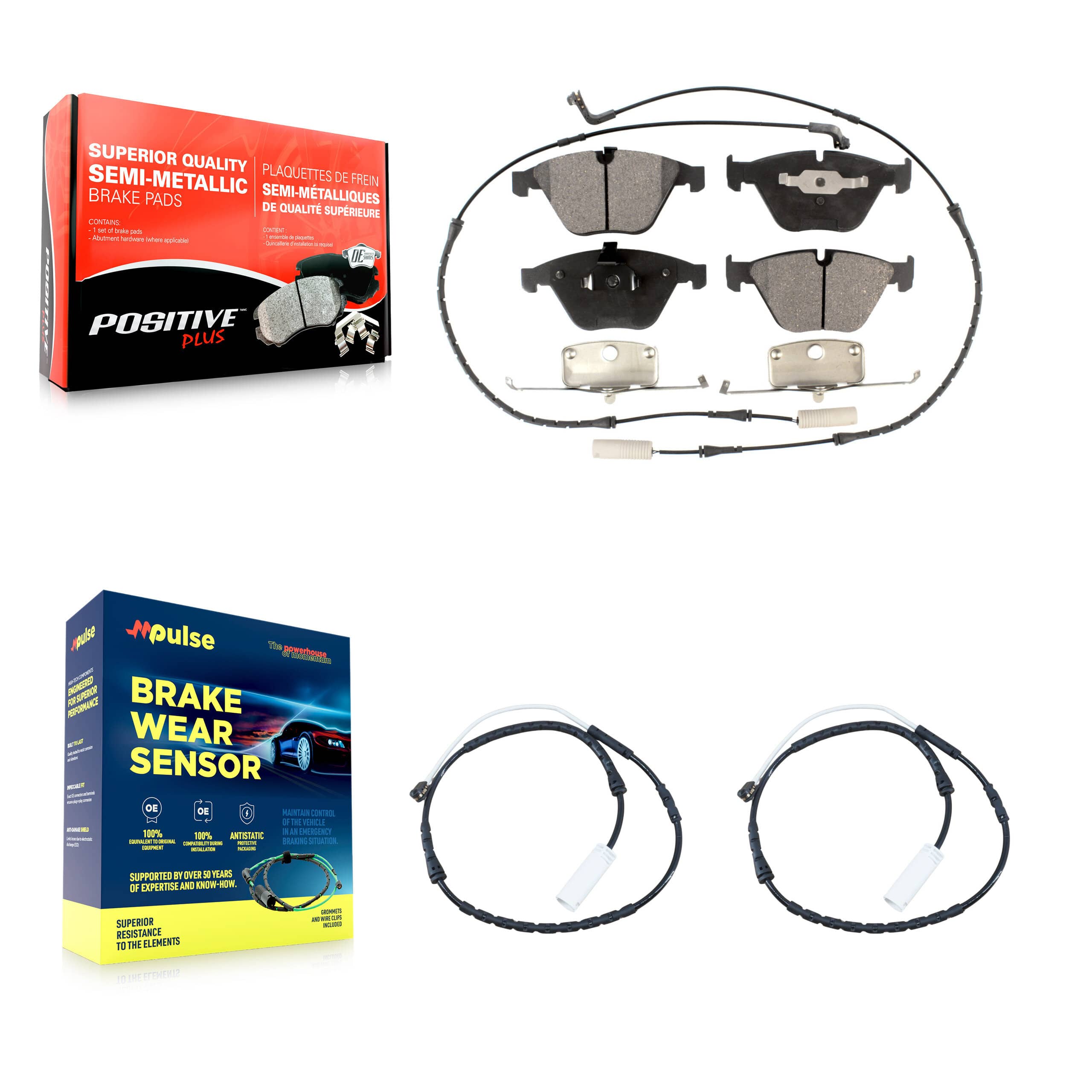 Positive Plus - KPW-100800 - Front Disc Brake Pad Kits