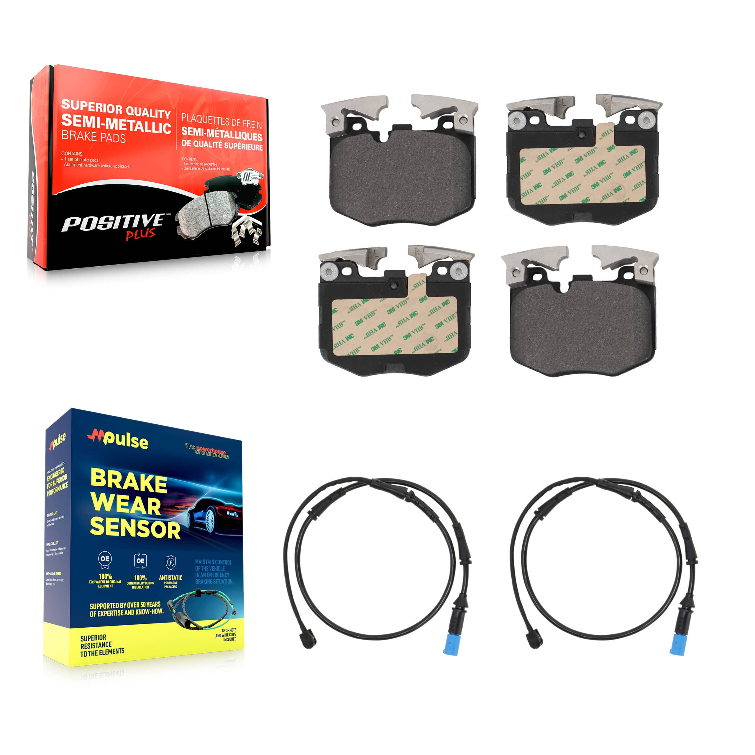 Positive Plus - KPW-100809 - Front Disc Brake Pad Kits