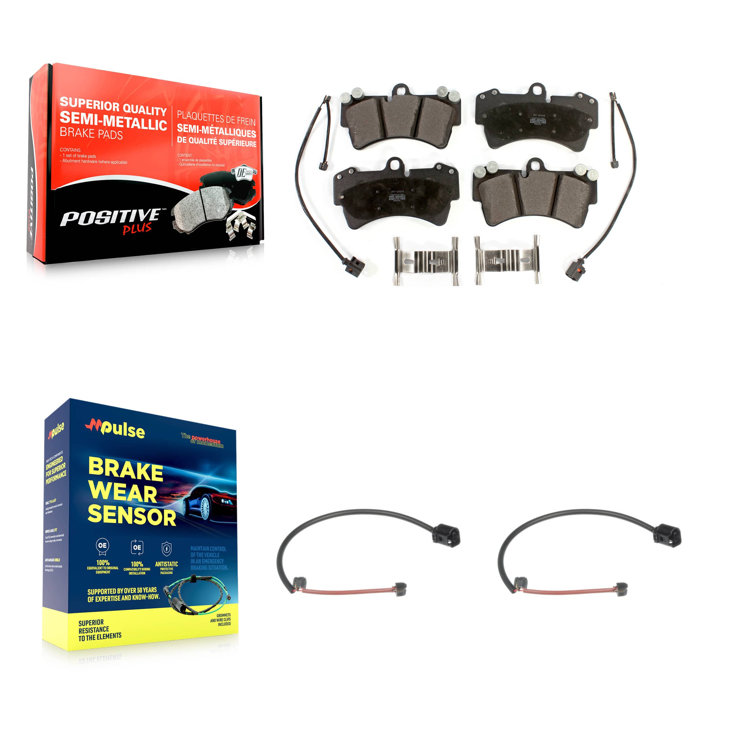 Positive Plus - KPW-100828 - Front Disc Brake Pad Kits