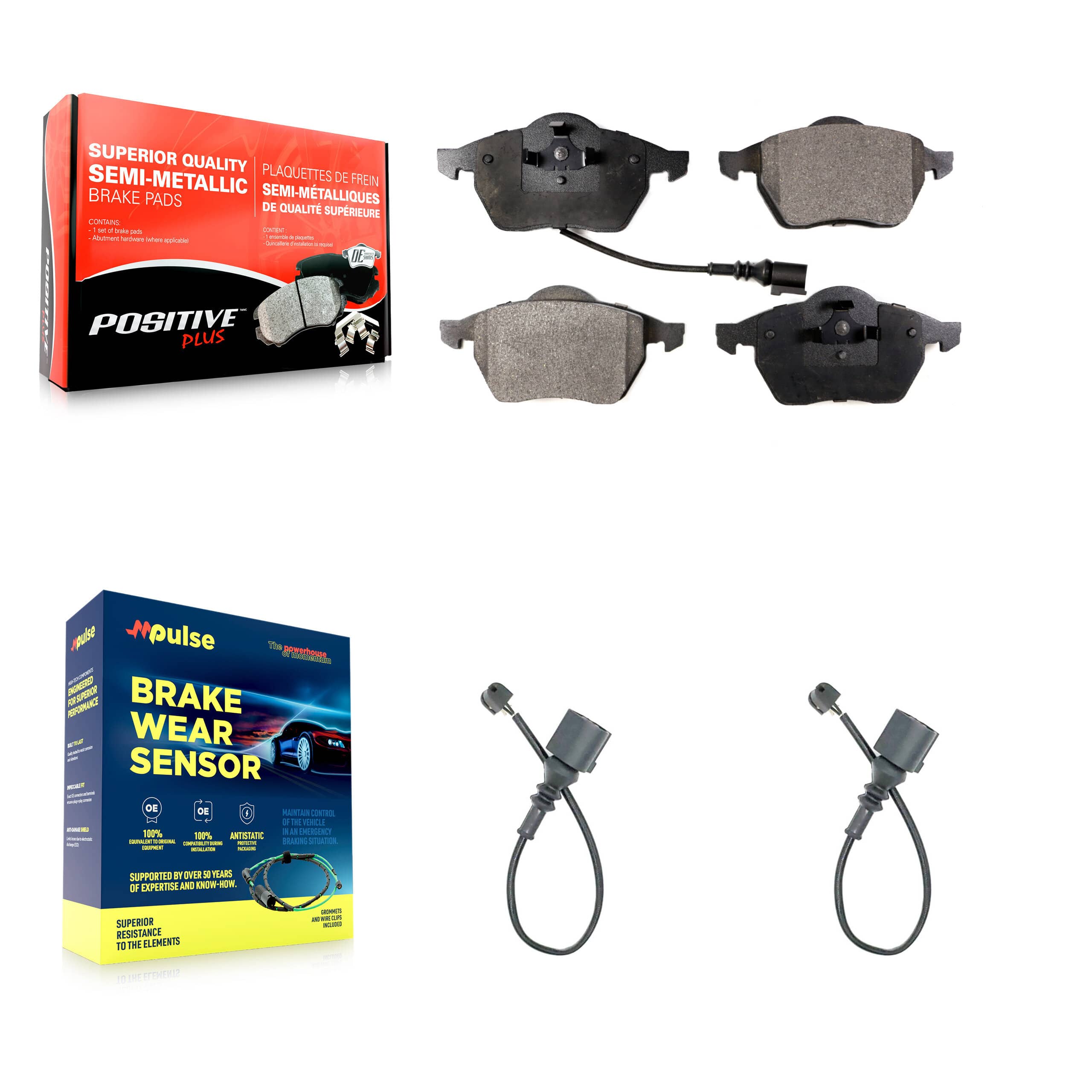 Positive Plus - KPW-100880 - Front Disc Brake Pad Kits