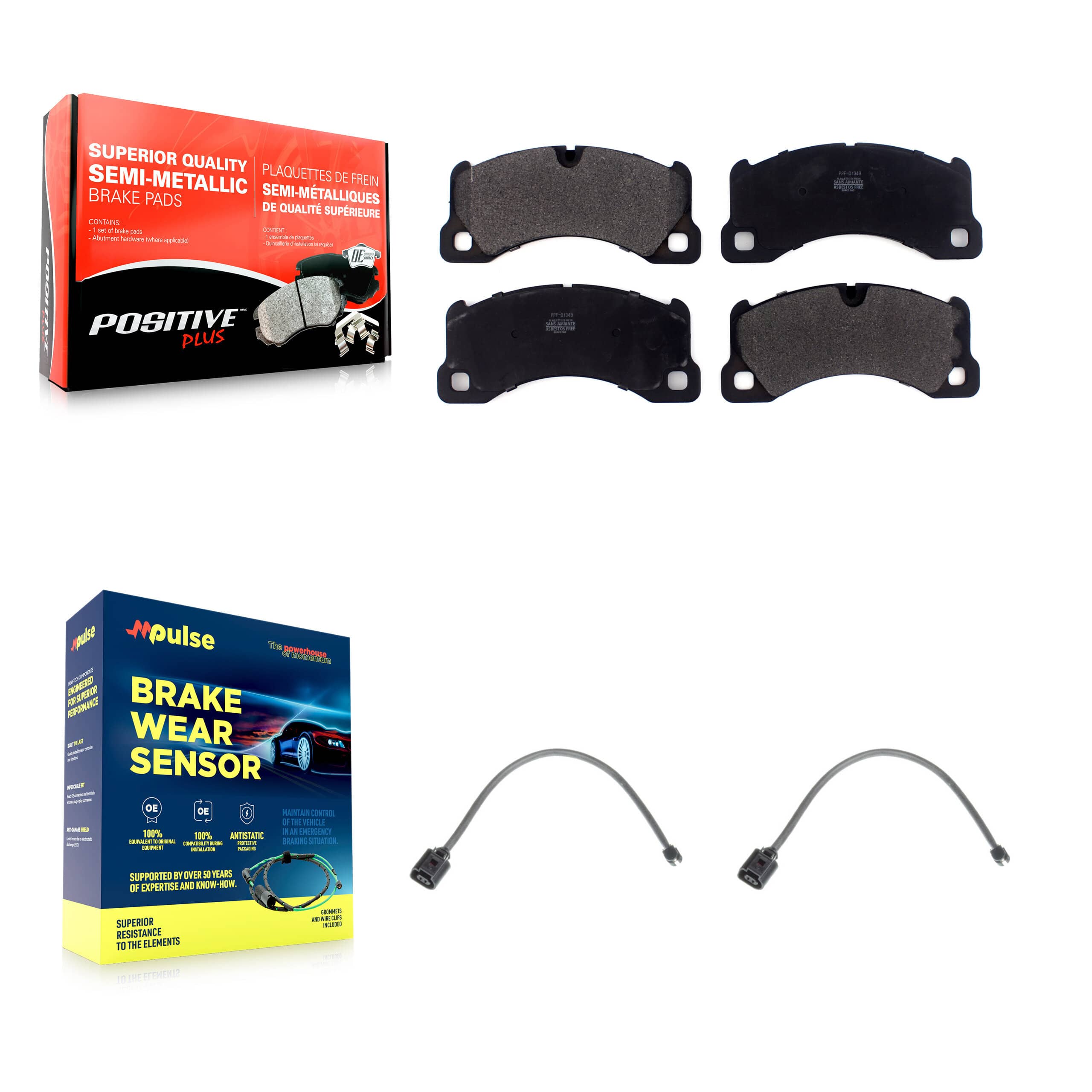 Positive Plus - KPW-100887 - Front Disc Brake Pad Kits